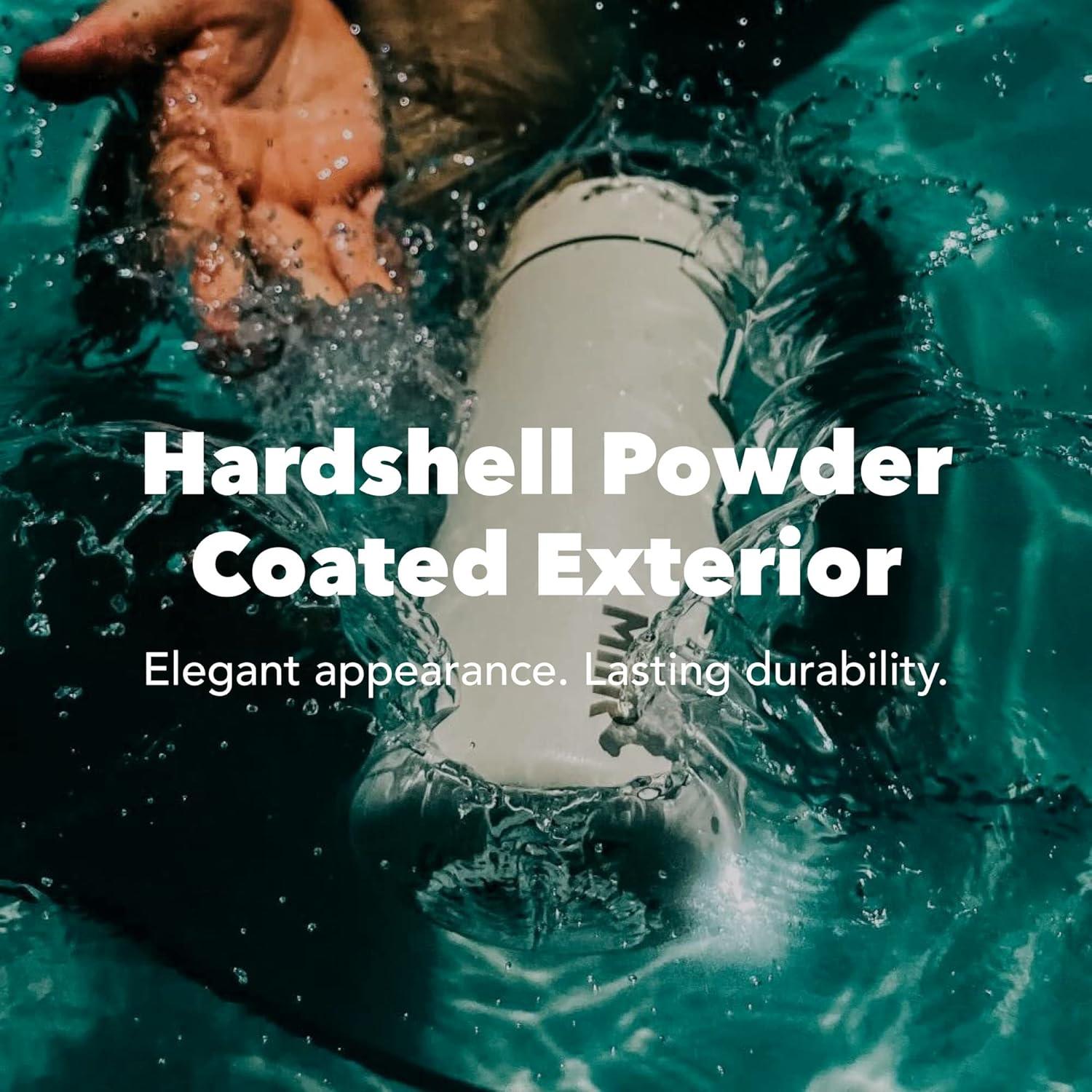 Vaso Aislado MiiR Flip Traveler 12oz Acero Inoxidable Blanco