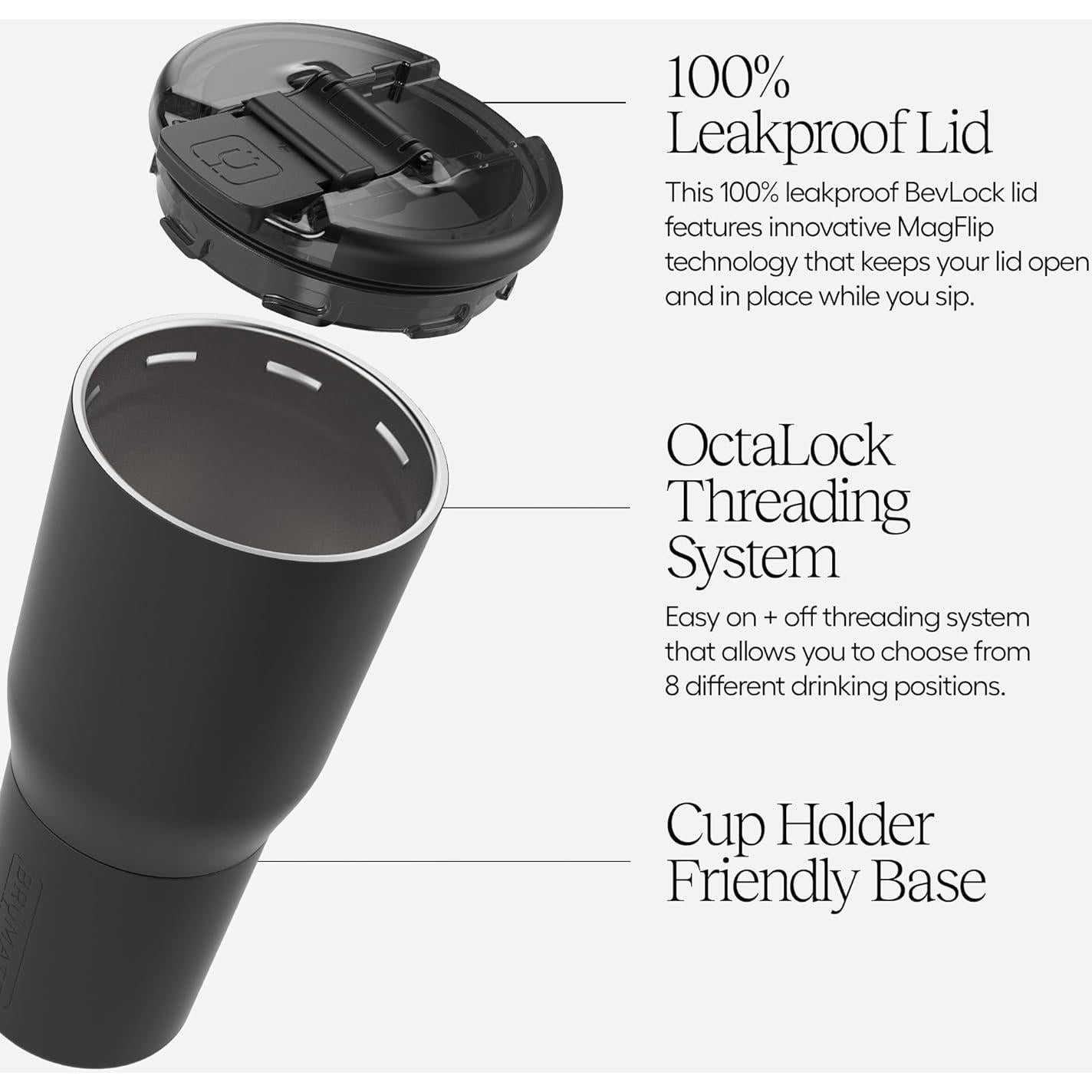 Taza de Viaje BrüMate Nav 25oz Aislada 100% a Prueba de Fugas