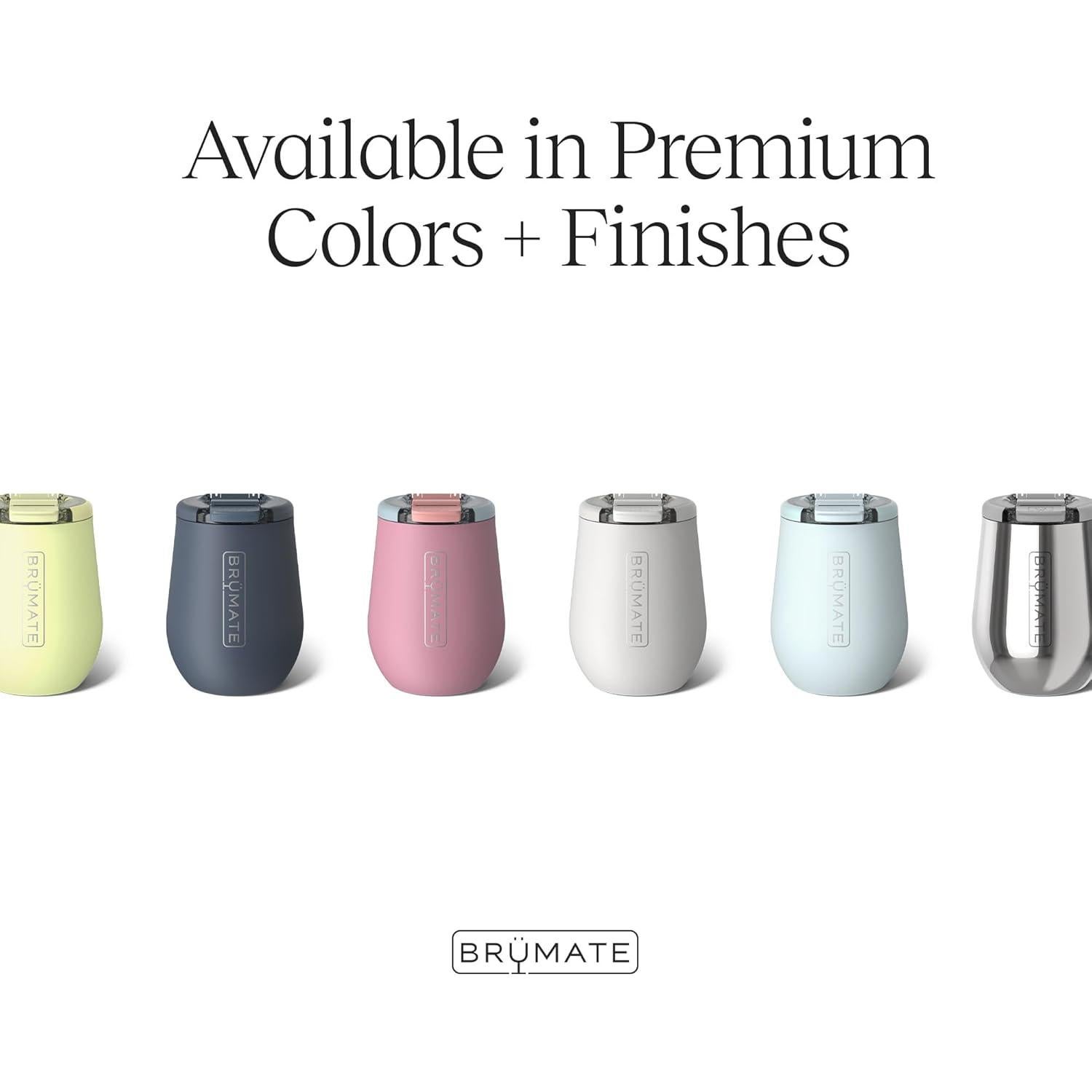 Vaso de vino aislado BrüMate Uncork'd 414ml acero inoxidable