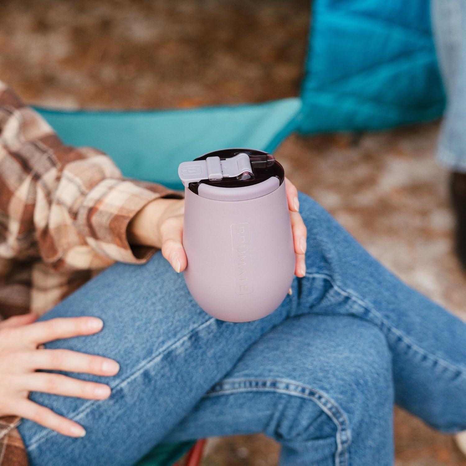 Vaso de vino aislado BrüMate Uncork'd 414ml acero inoxidable