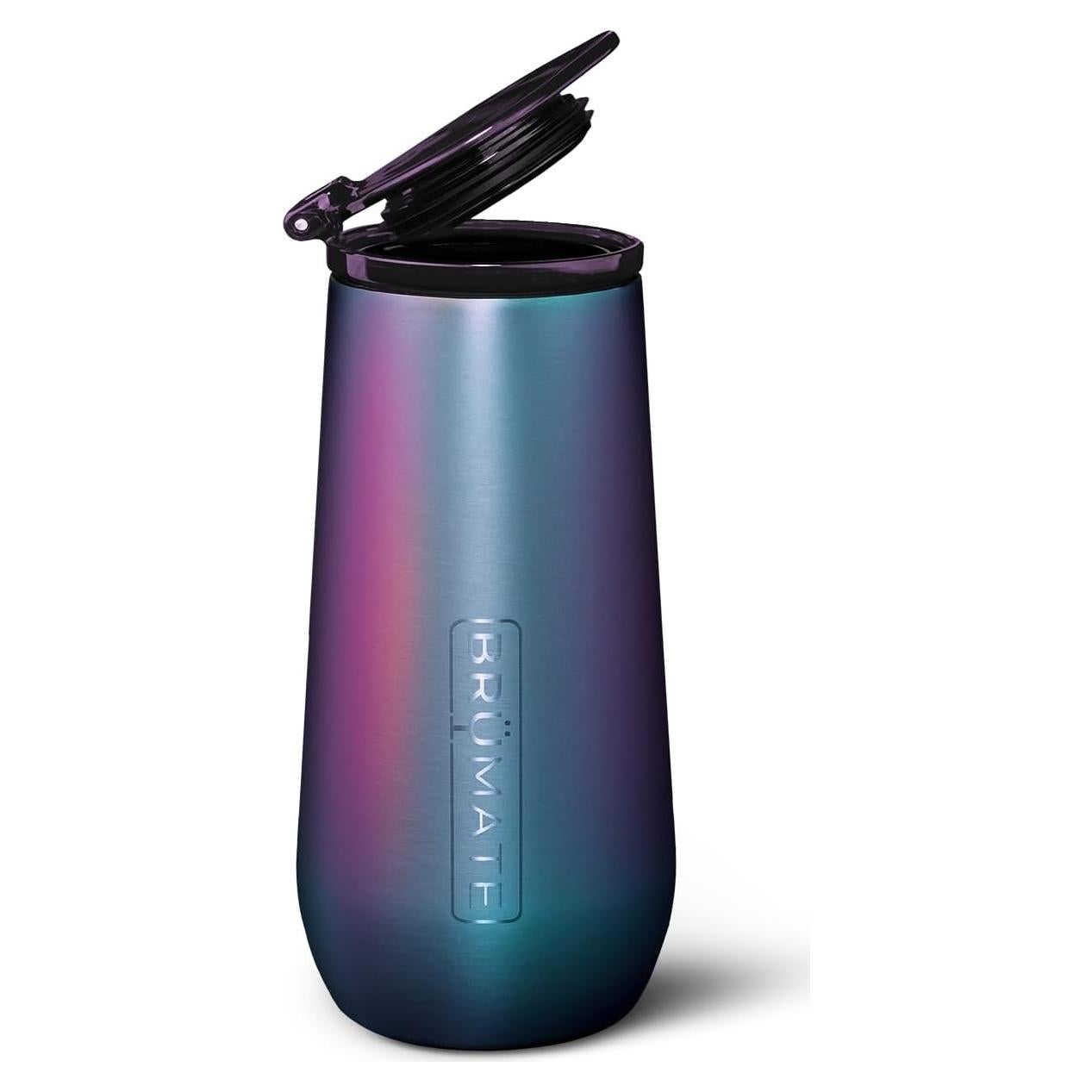 Fluta de Champagne Aislada BrüMate 12oz Acero Inoxidable Aura Oscura