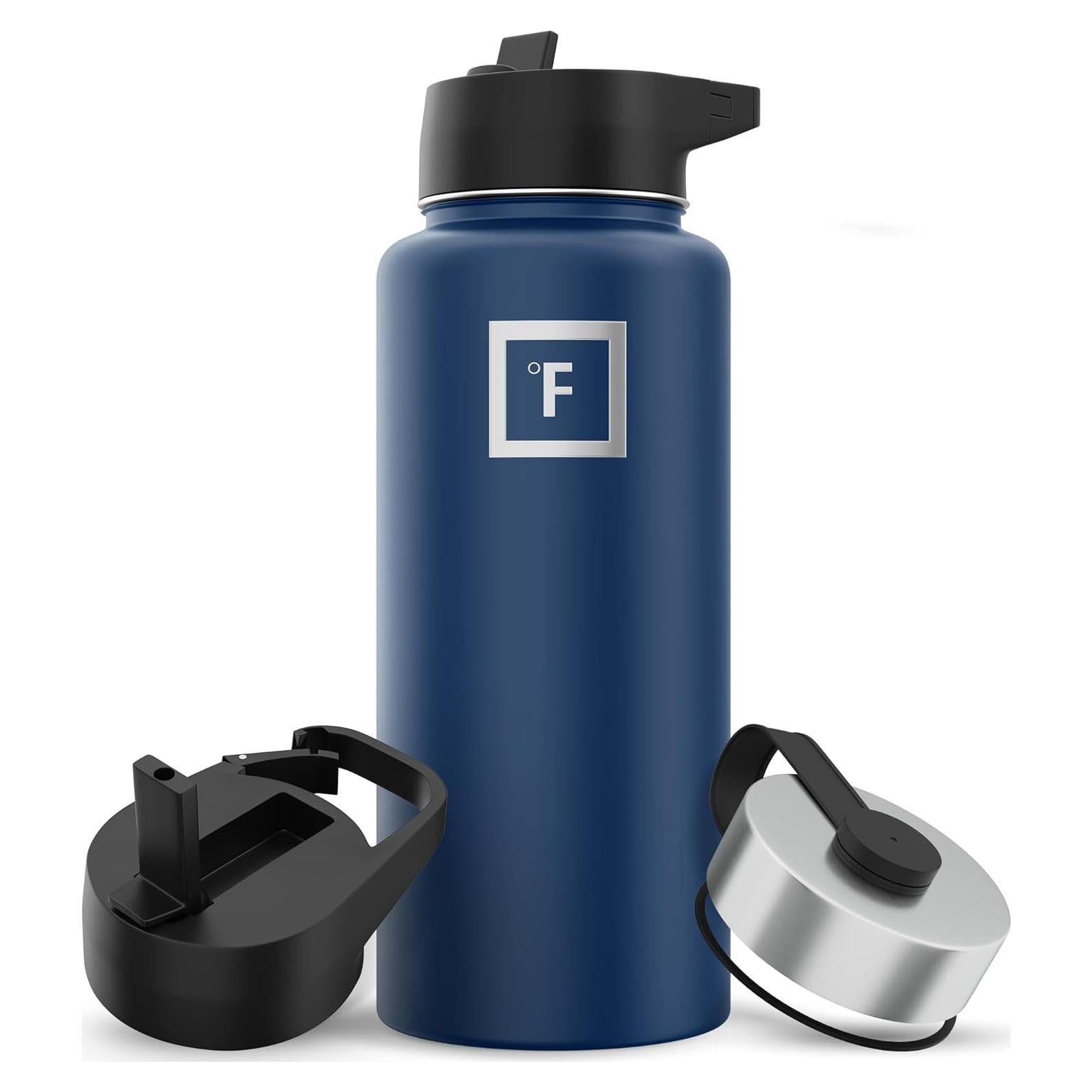 Botella de Hidratación Iron Flask 0.95L Acero Inoxidable Azul