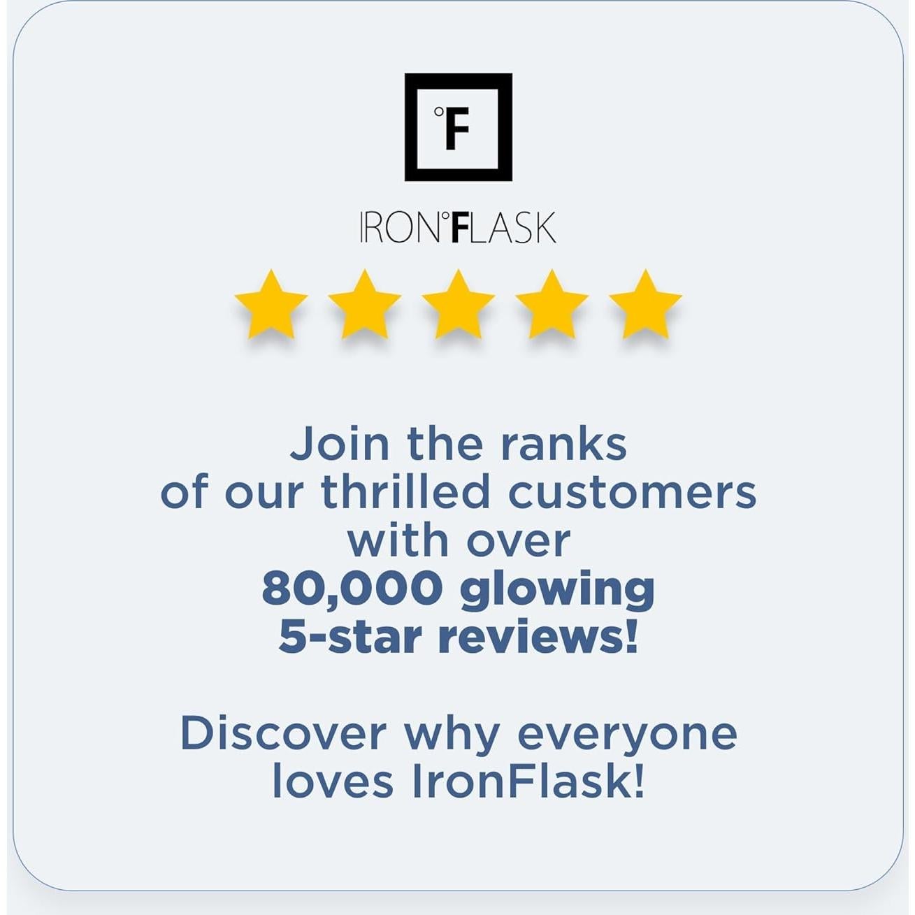 Botella de Hidratación Iron Flask 0.95L Acero Inoxidable Azul