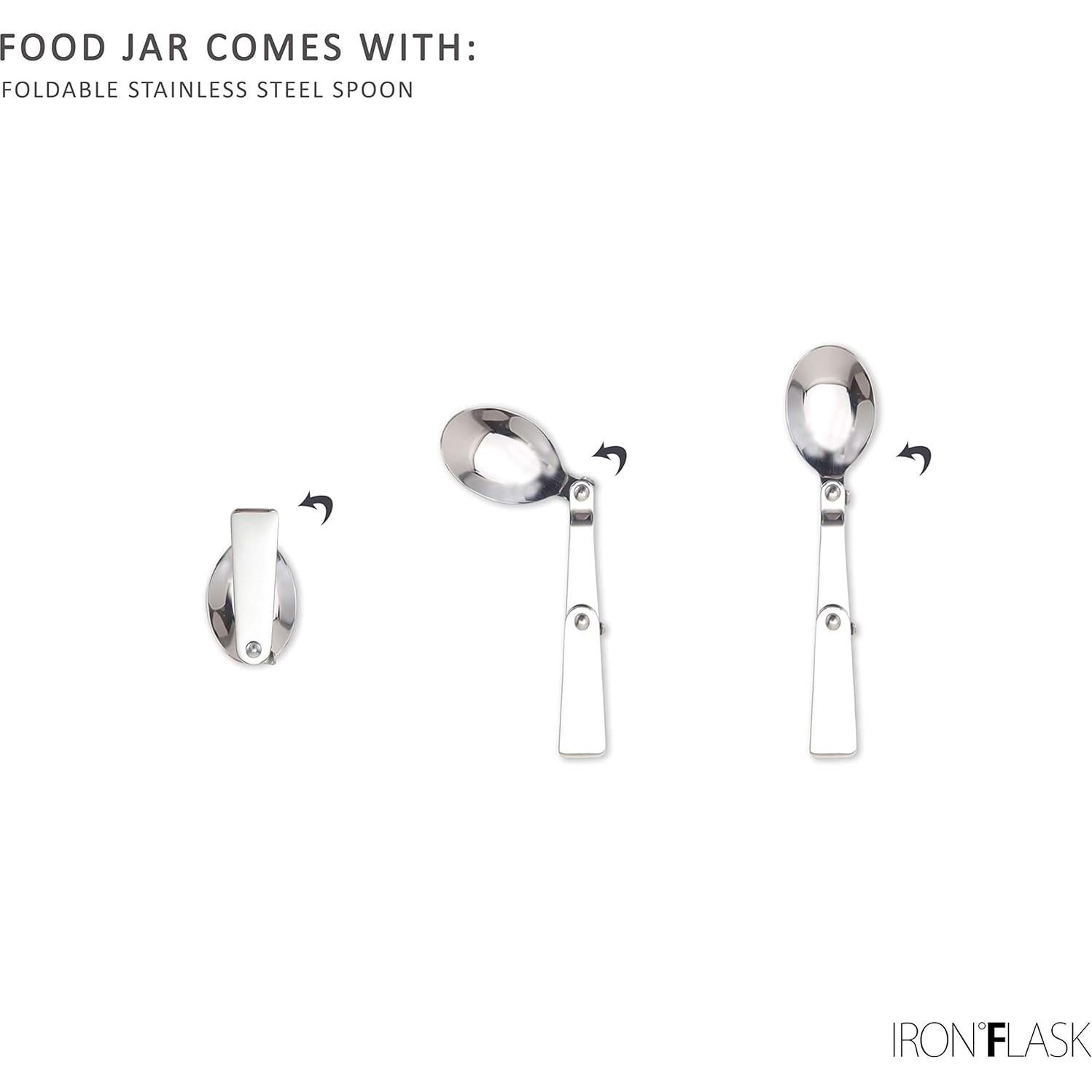 Jarra de Comida Aislada Iron Flask 473ml Acero Inoxidable Chicle