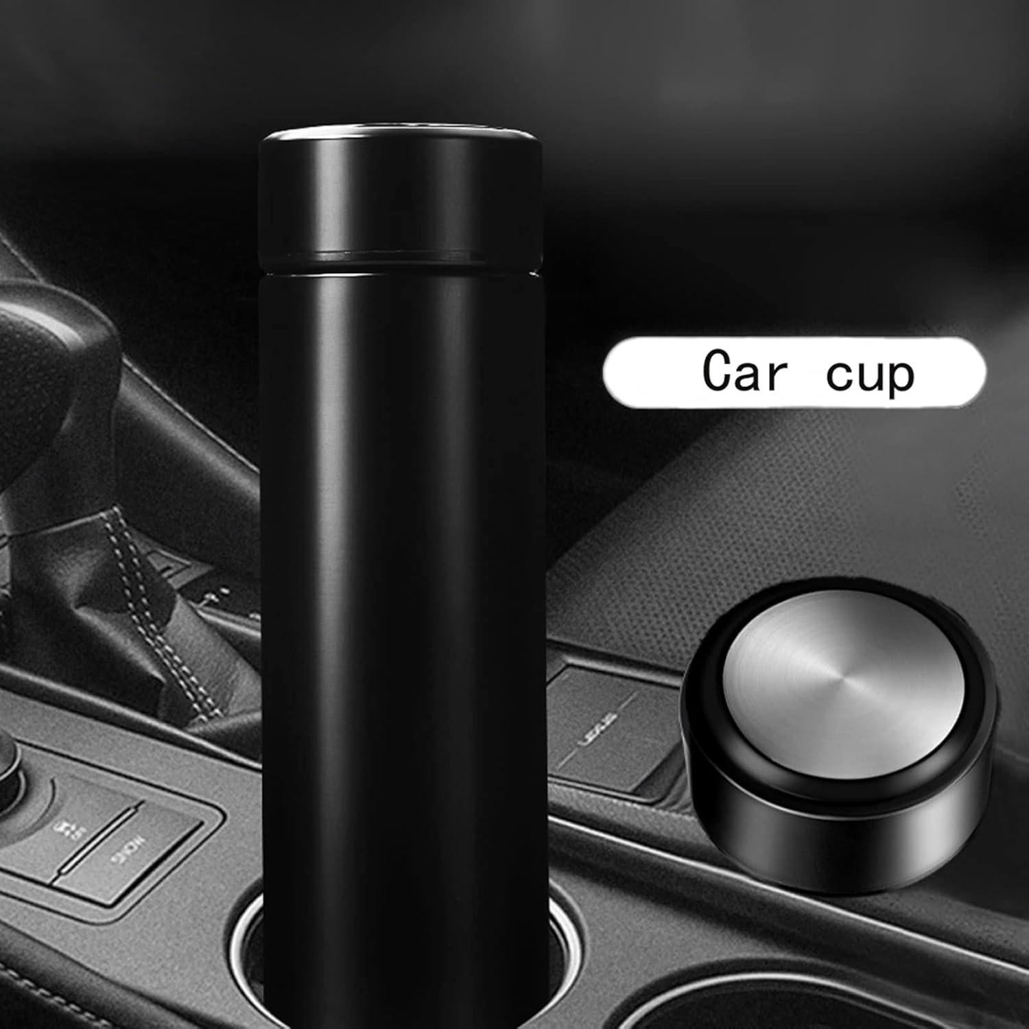 Taza Aislada Sonncson 500ml Acero Inoxidable Doble Pared Negro