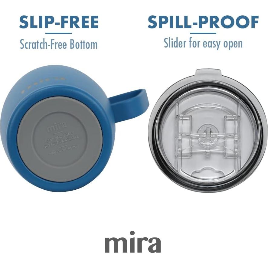 Taza de Café Aislada MIRA 532 ml Acero Inoxidable Azul