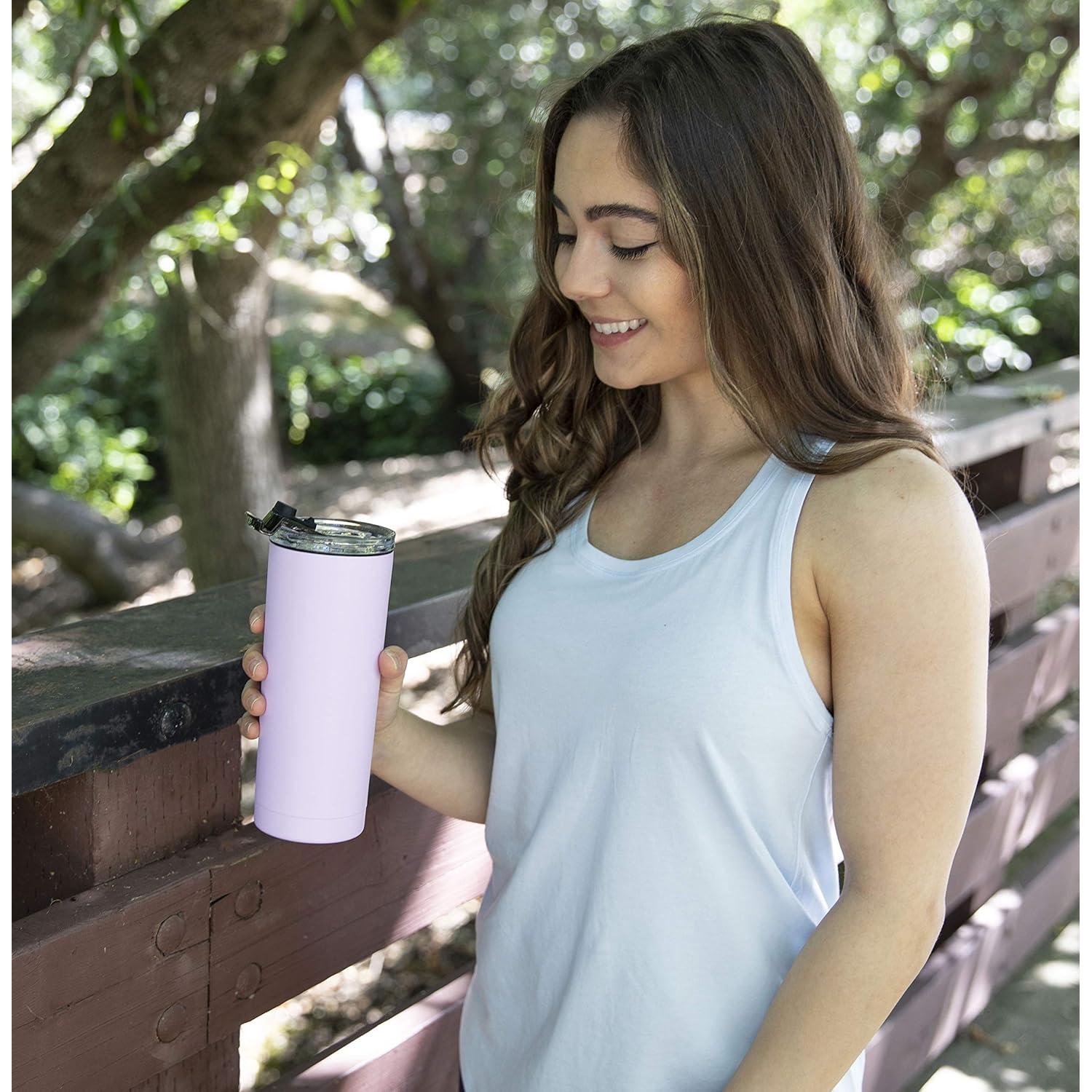 Vaso Aislado al Vacío MIRA 590 ml Doble Pared Rosa Taffy