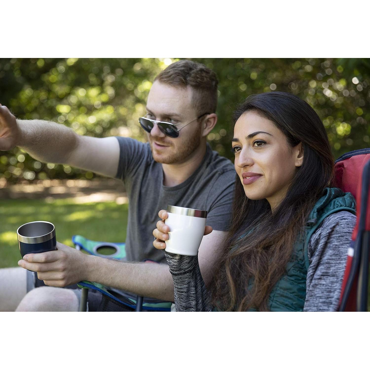 Vaso Aislado al Vacío MIRA 12 oz - Acero Inoxidable Oro Rosa