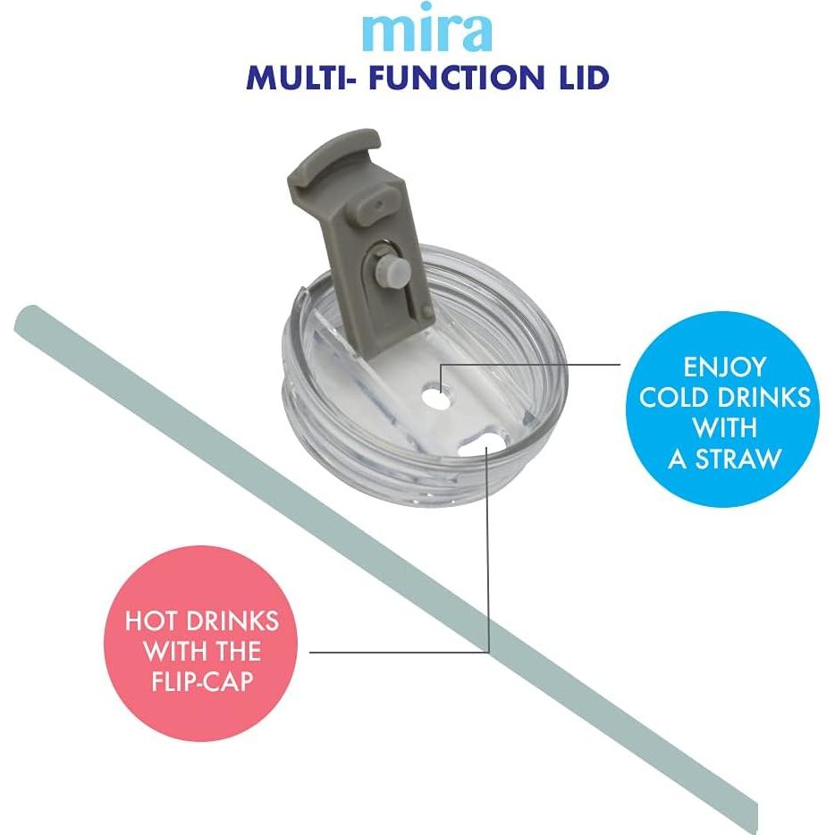 Vaso Aislado MIRA 20 oz Acero Inoxidable Azul Perla
