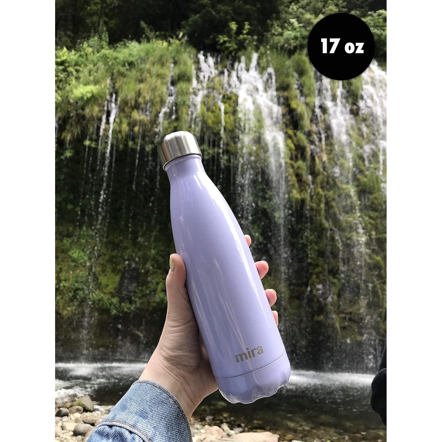 Botella de Agua Aislada MIRA 500 ml Acero Inoxidable Violeta