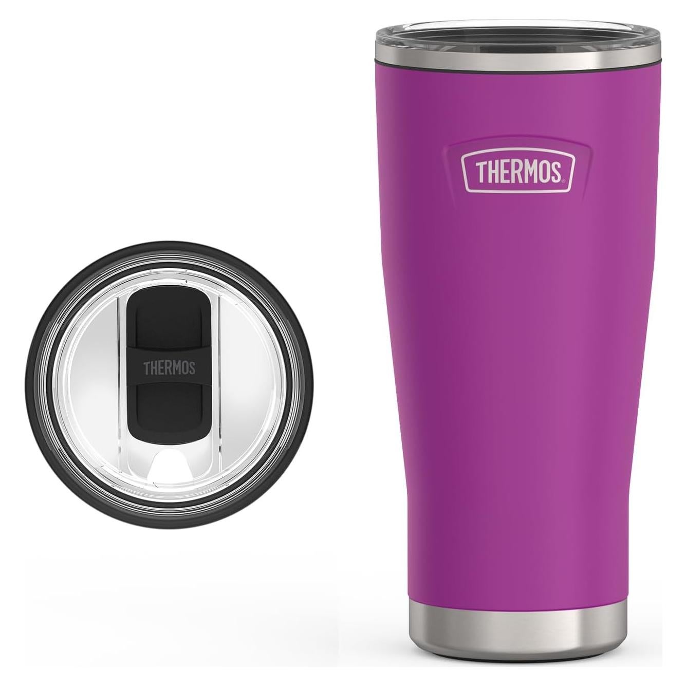 Vaso de Acero Inoxidable THERMOS 24oz Ciruela con Cierre Deslizante