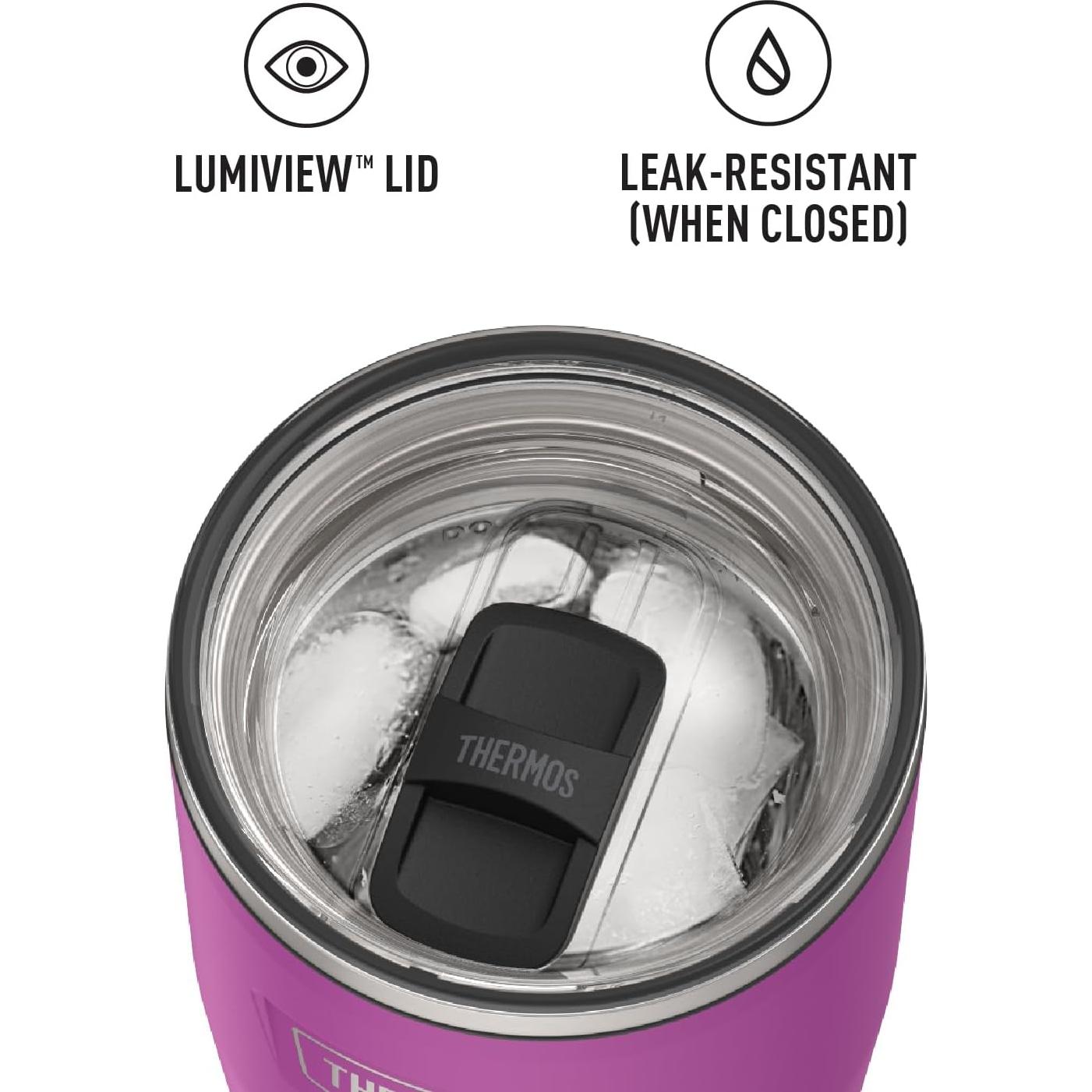 Vaso de Acero Inoxidable THERMOS 24oz Ciruela con Cierre Deslizante