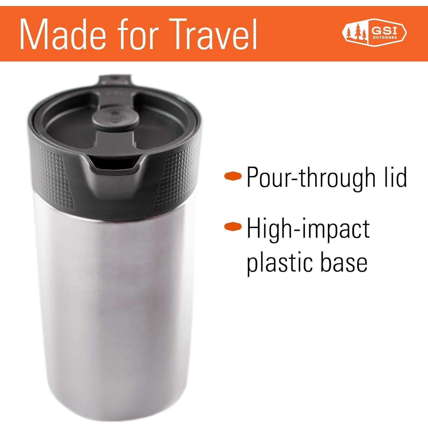 Enfriador de Latas Doble Aislado GSI Outdoors 12 Oz Cepillado