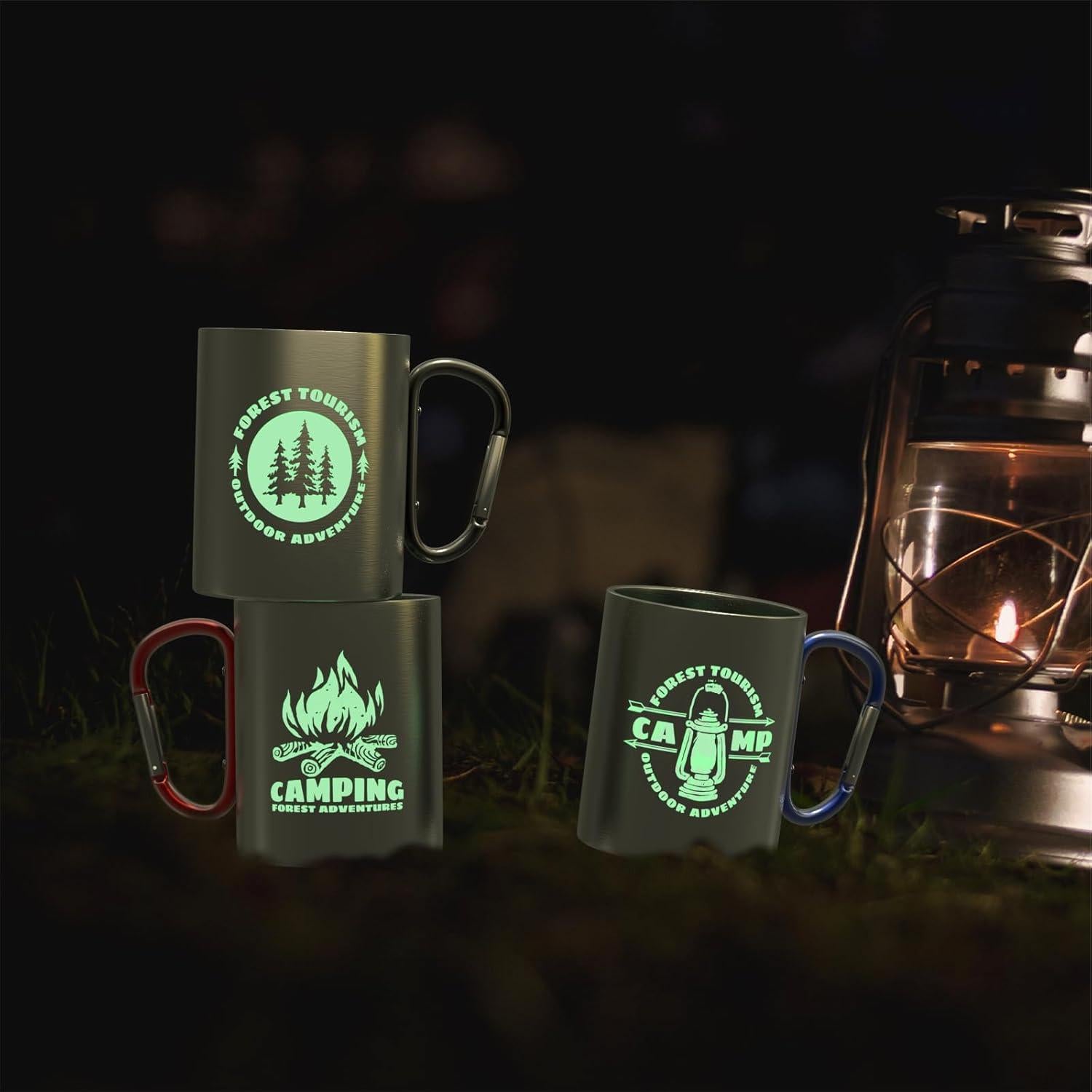 Taza de Camping OZMOJOO 269ml Acero Inoxidable Aislada