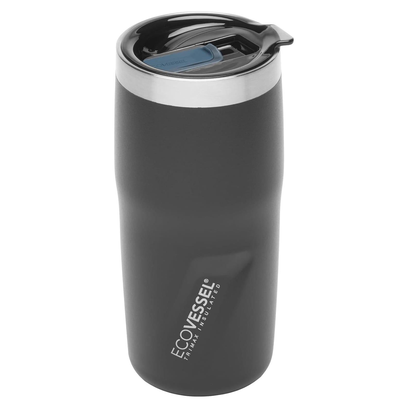 Taza Aislada al Vacío EcoVessel Metro 16 oz Acero Inoxidable