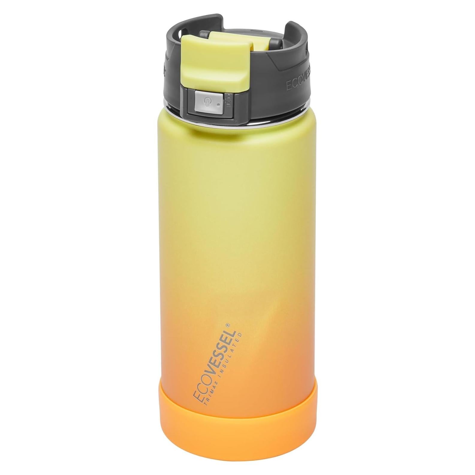 Botella de Viaje EcoVessel PERK 0.47L Acero Inoxidable Aislada