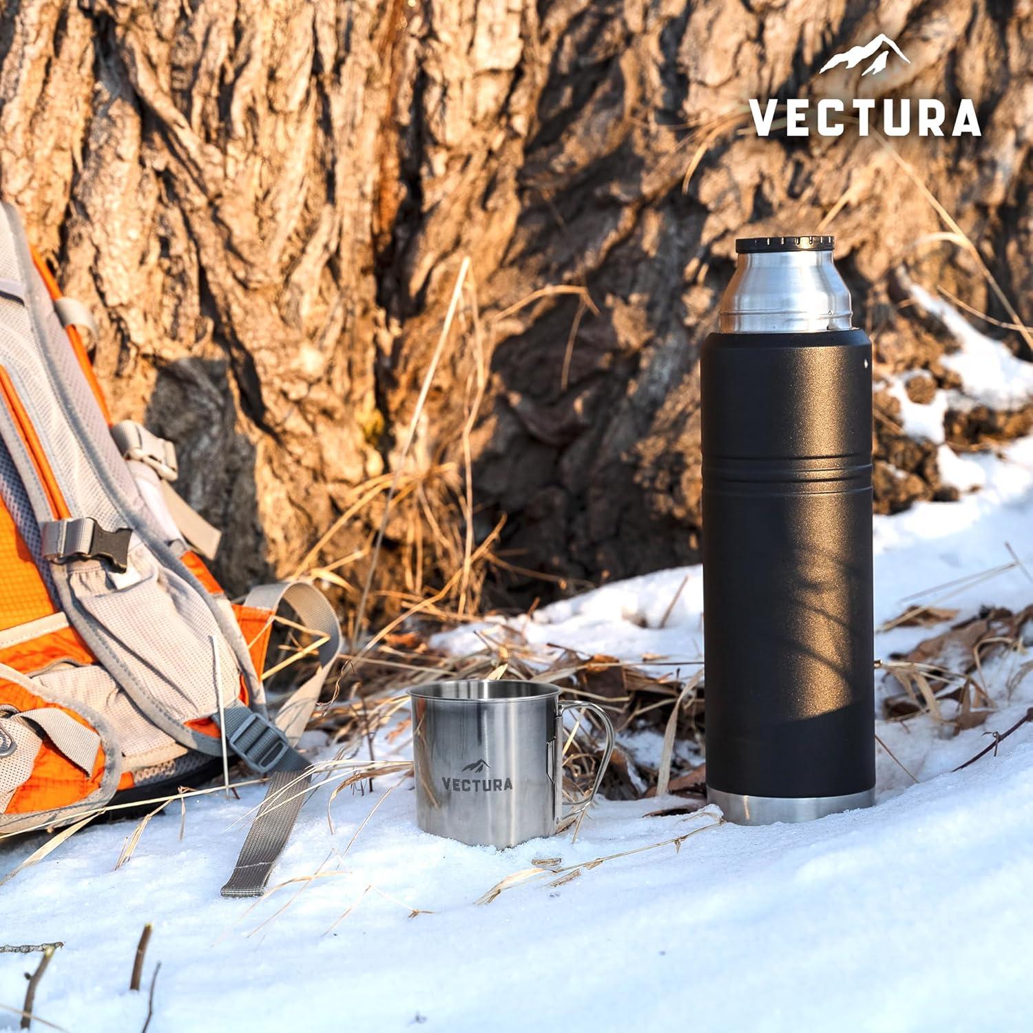 Taza de Camping Vectura de Acero Inoxidable 550ml - Ligera y Duradera