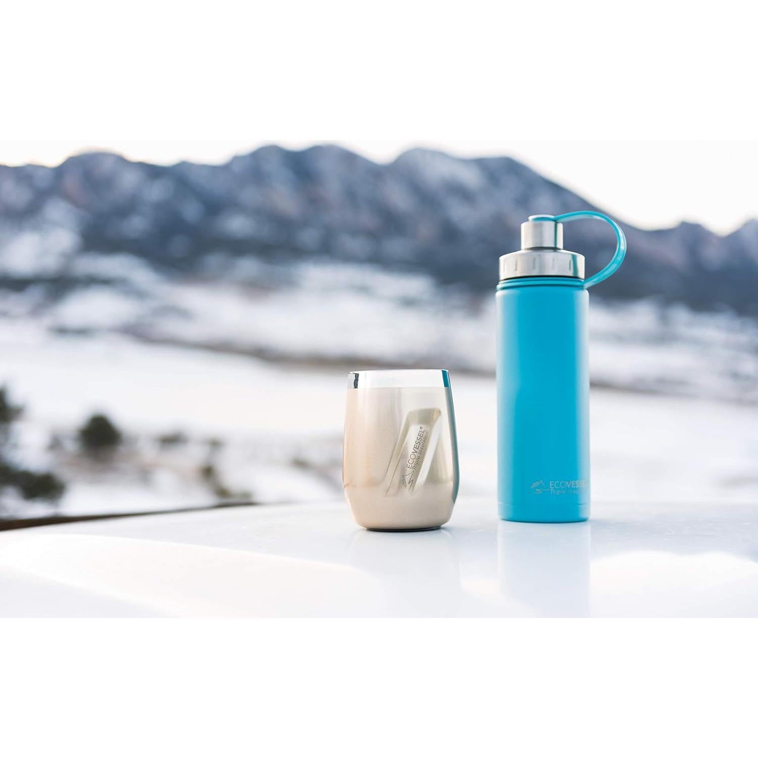 Taza de Vino Aislada EcoVessel Port 295ml Acero Inoxidable