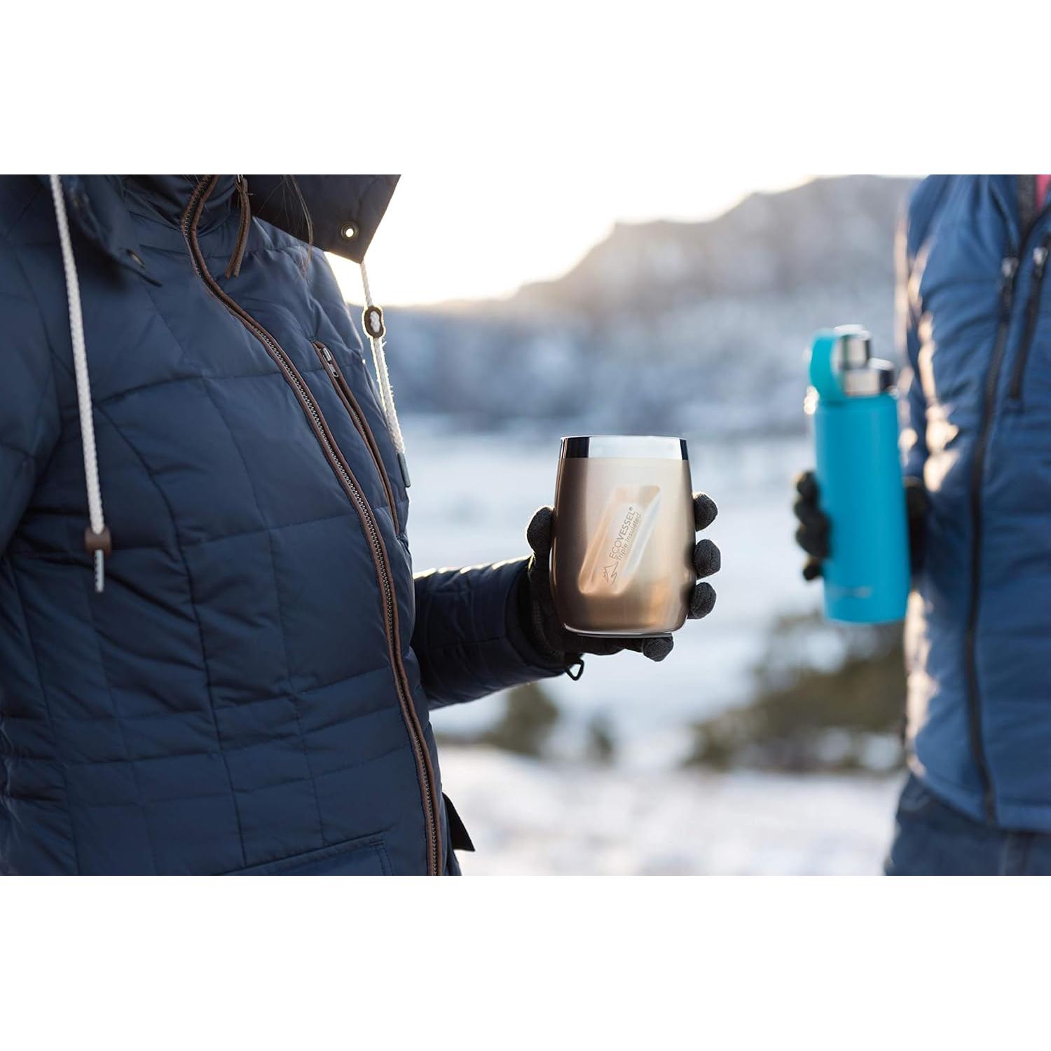 Taza de Vino Aislada EcoVessel Port 295ml Acero Inoxidable