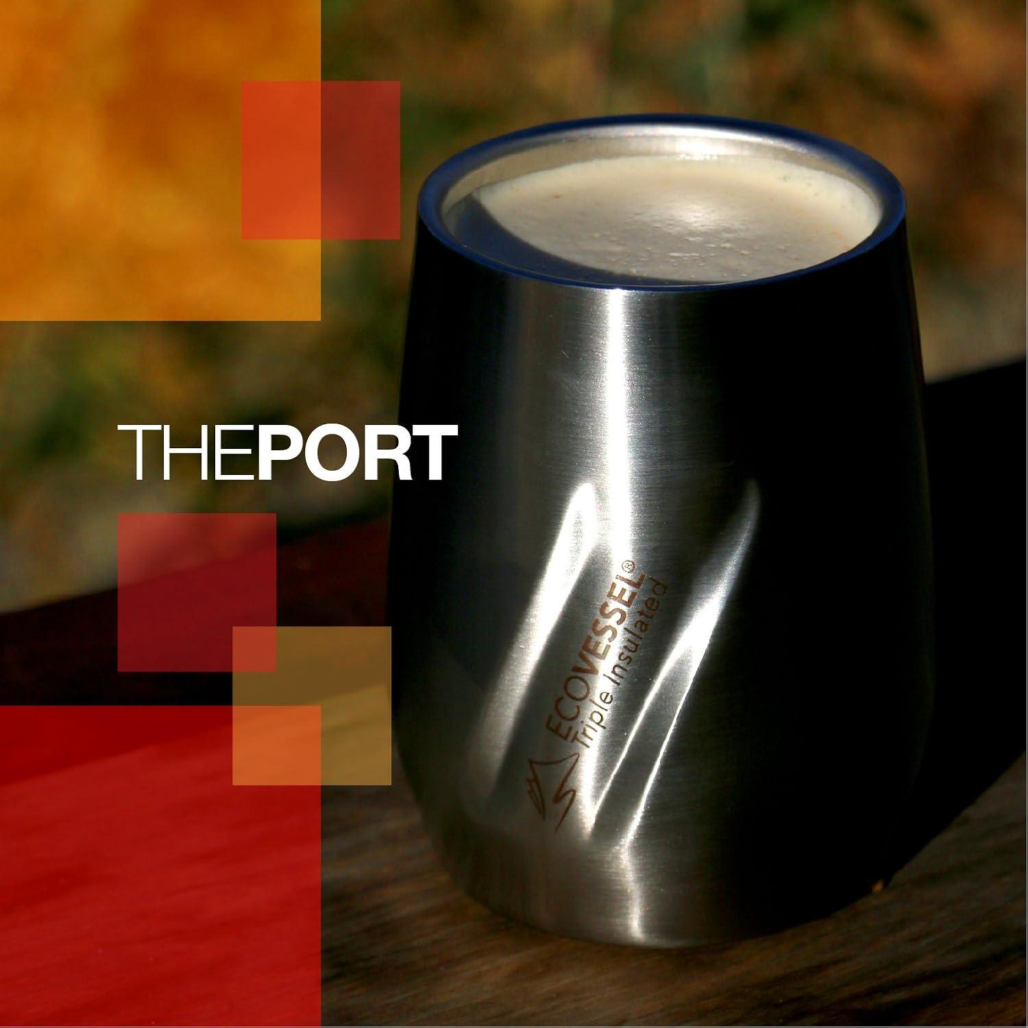 Taza de Vino Aislada EcoVessel Port 295ml Acero Inoxidable