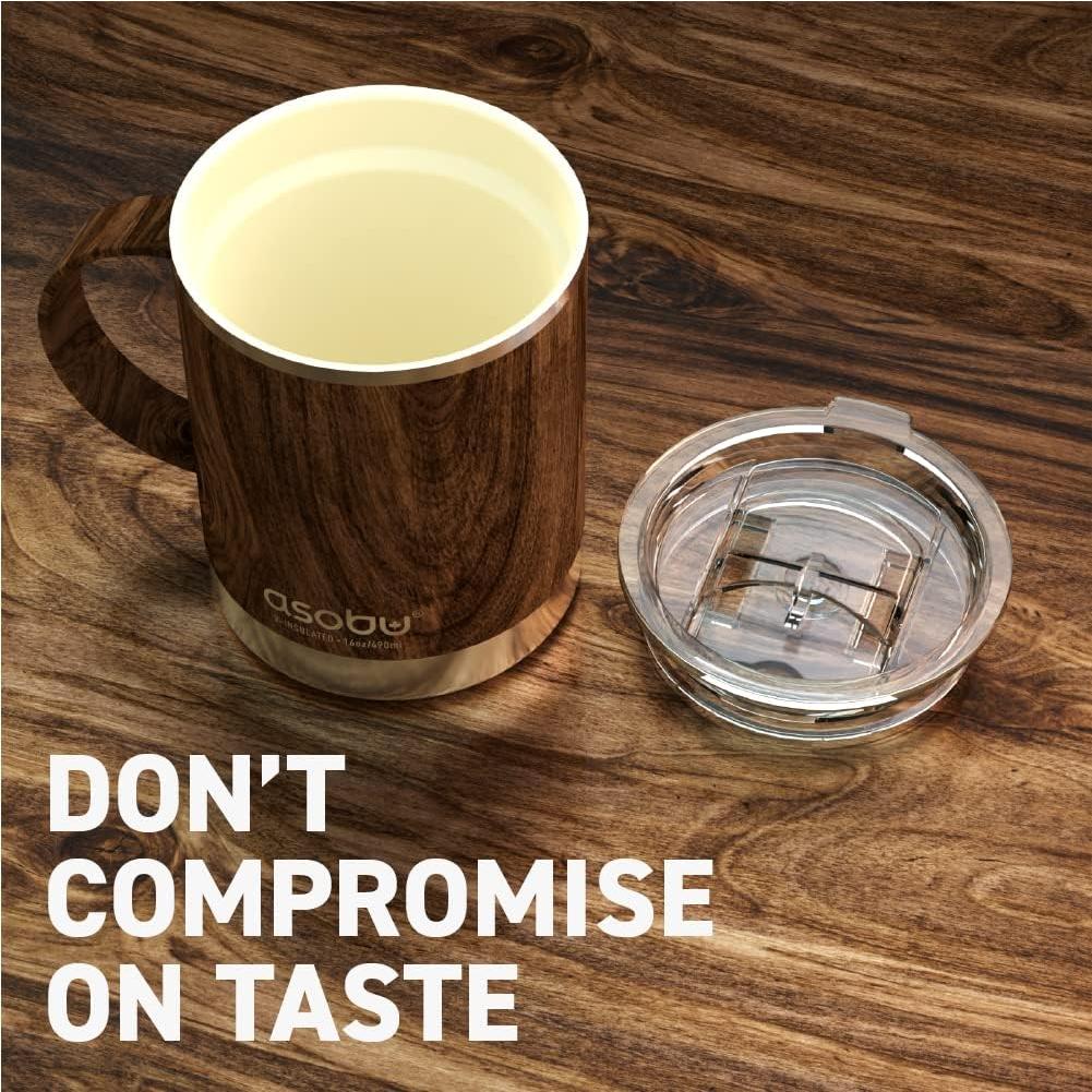 Taza de Acero Inoxidable Asobu Ultimate 0.34L con Recubrimiento Cerámico