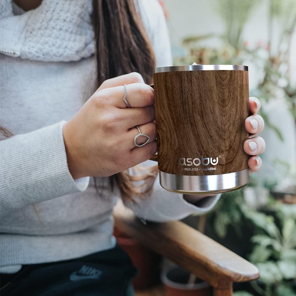 Taza de Acero Inoxidable Asobu Ultimate 0.34L con Recubrimiento Cerámico