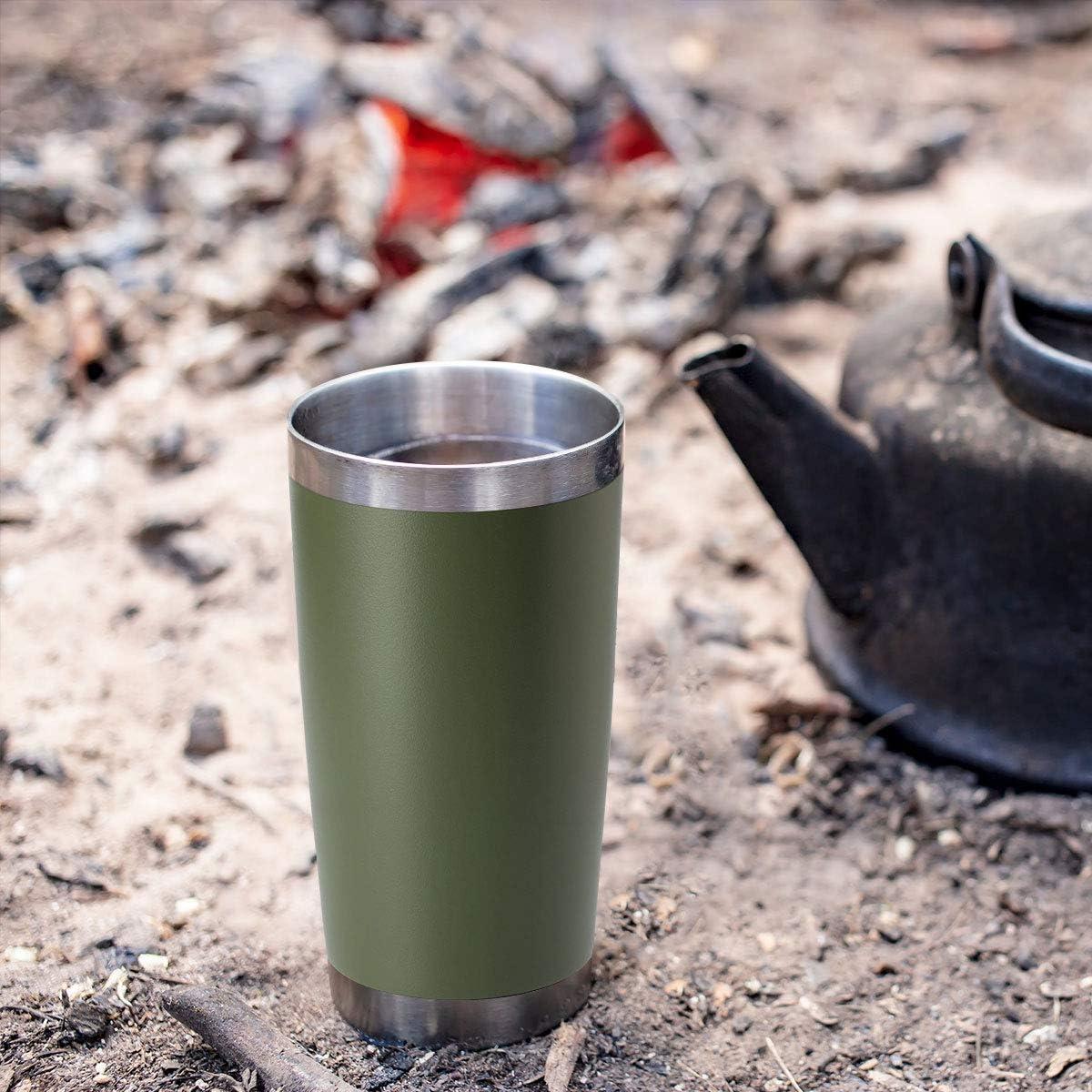 Vaso de Acero Inoxidable 20oz HASLE OUTFITTERS Verde Militar