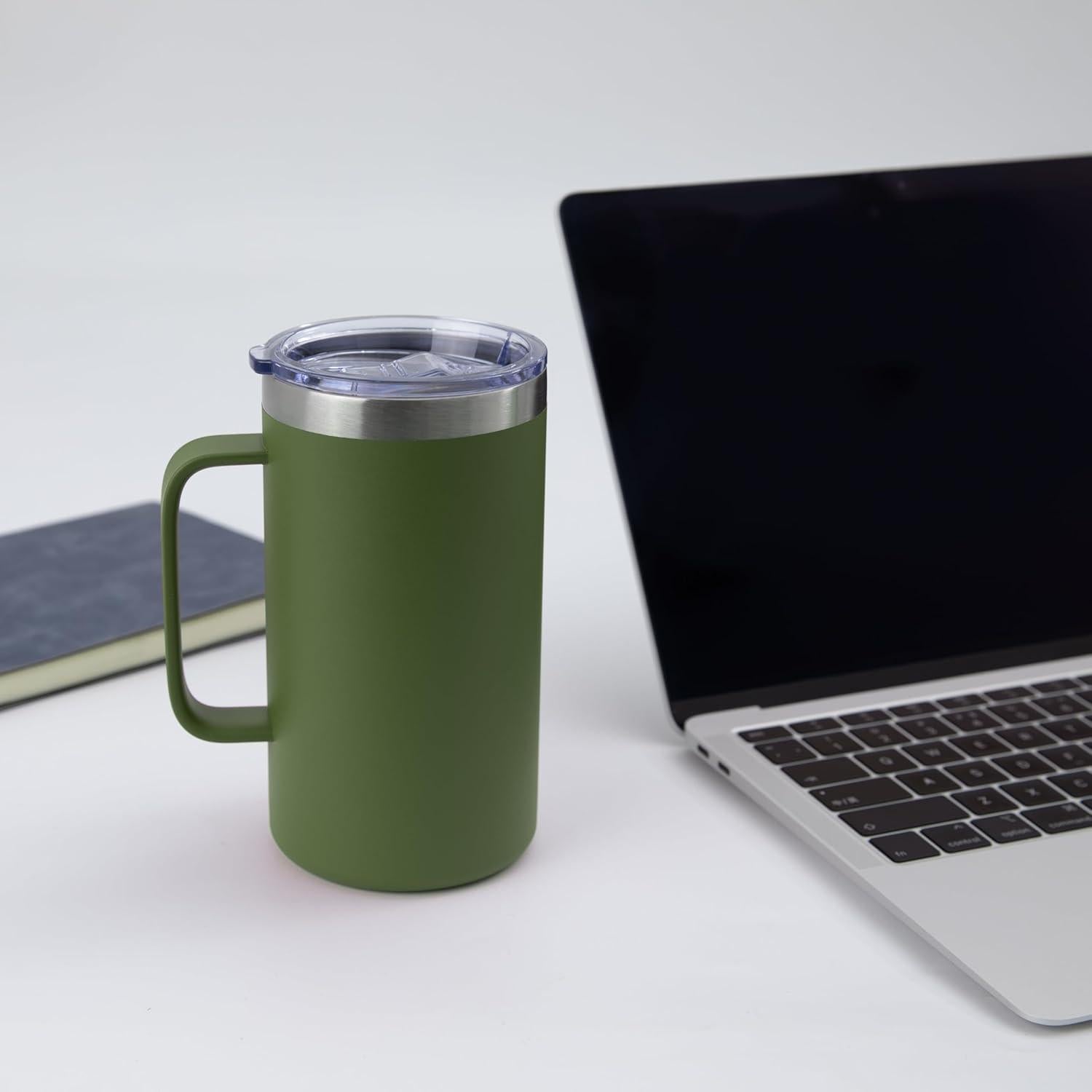 Taza Aislada DOMICARE 24oz Acero Inoxidable Verde Militar