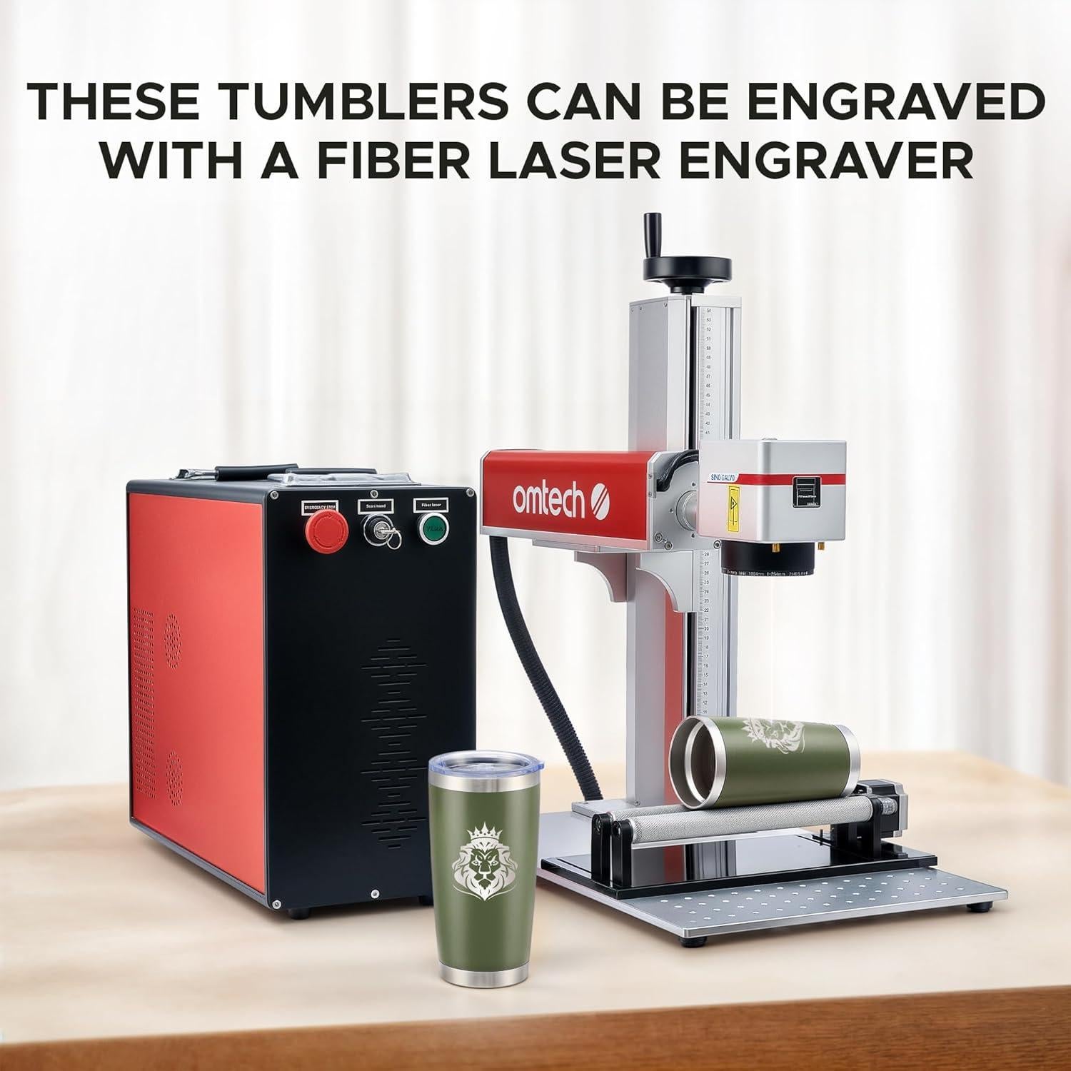 Set de 12 Vasos de Acero Inoxidable OMTech 20oz Verde Militar