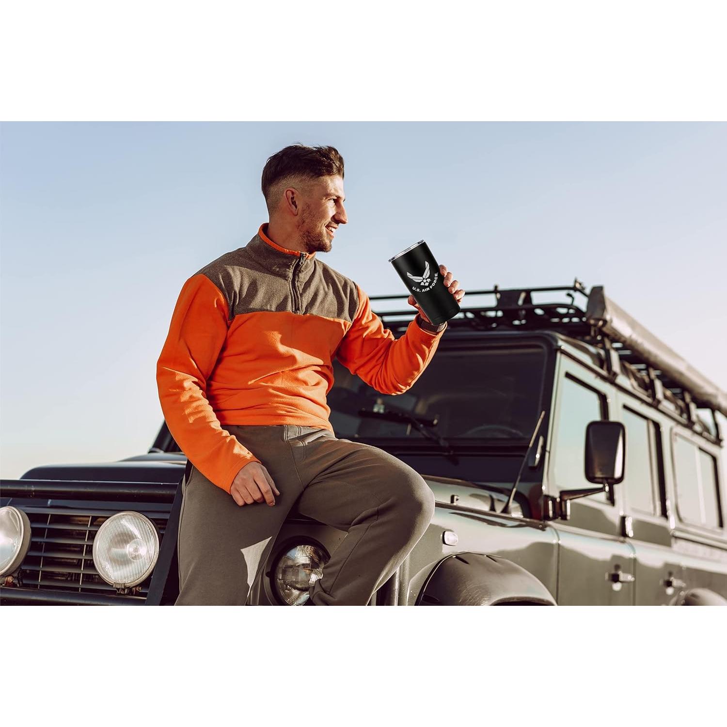 Taza de Fuerza Aérea USAF 600ml Acero Inoxidable Aislada