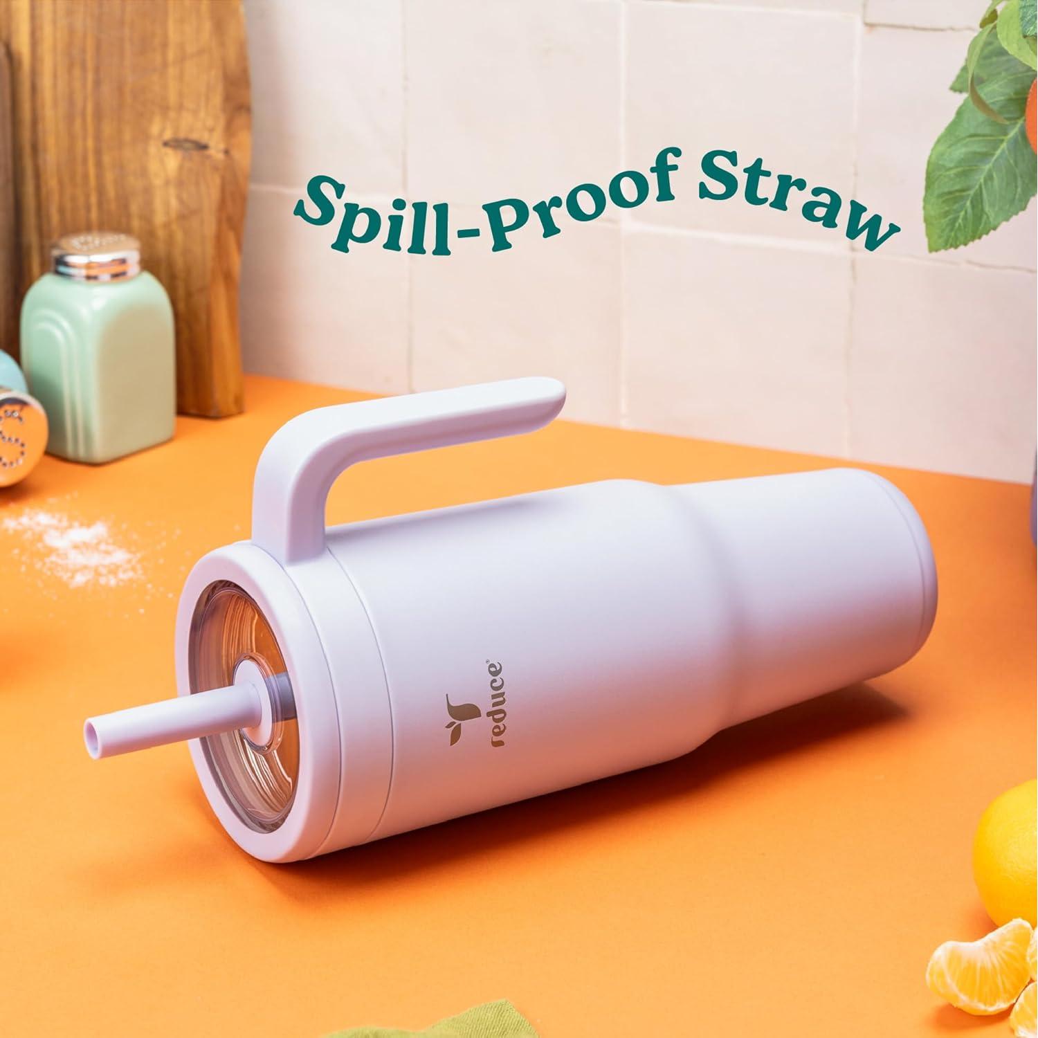 Taza Aislada REDUCE Chiller 40 oz con Popote Silicona Crepúsculo