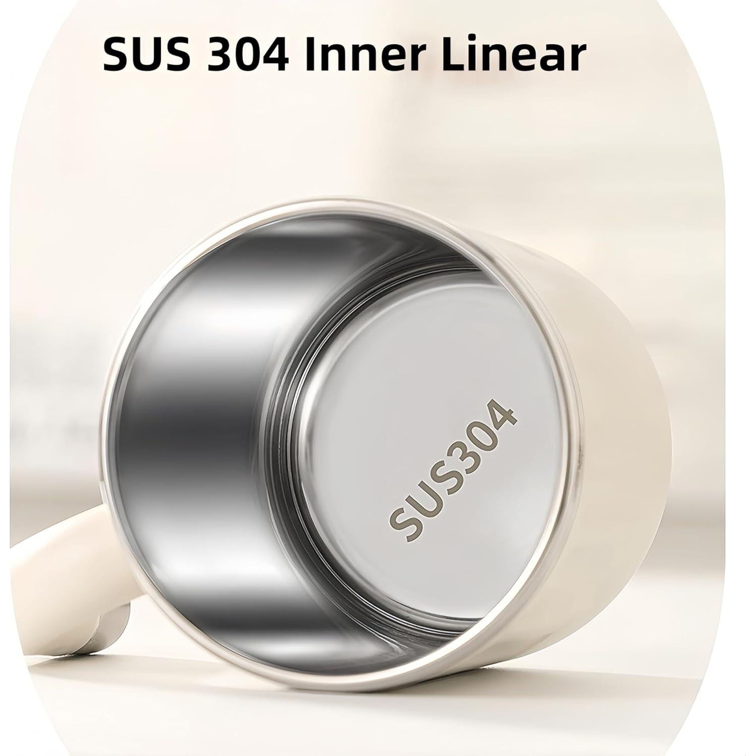 Taza de Café Aislada HOORMED 480ml Doble Pared Rosa