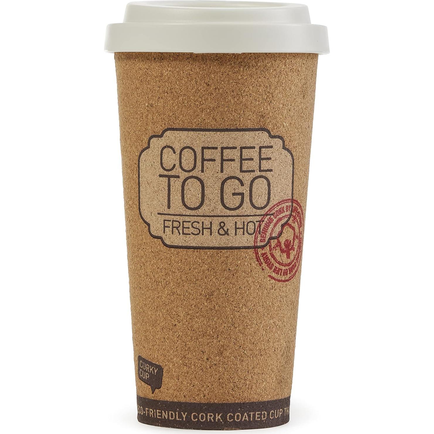 Tazas de Viaje Reutilizables Corky 16 Onzas Historia de Vida - 4 Paquete