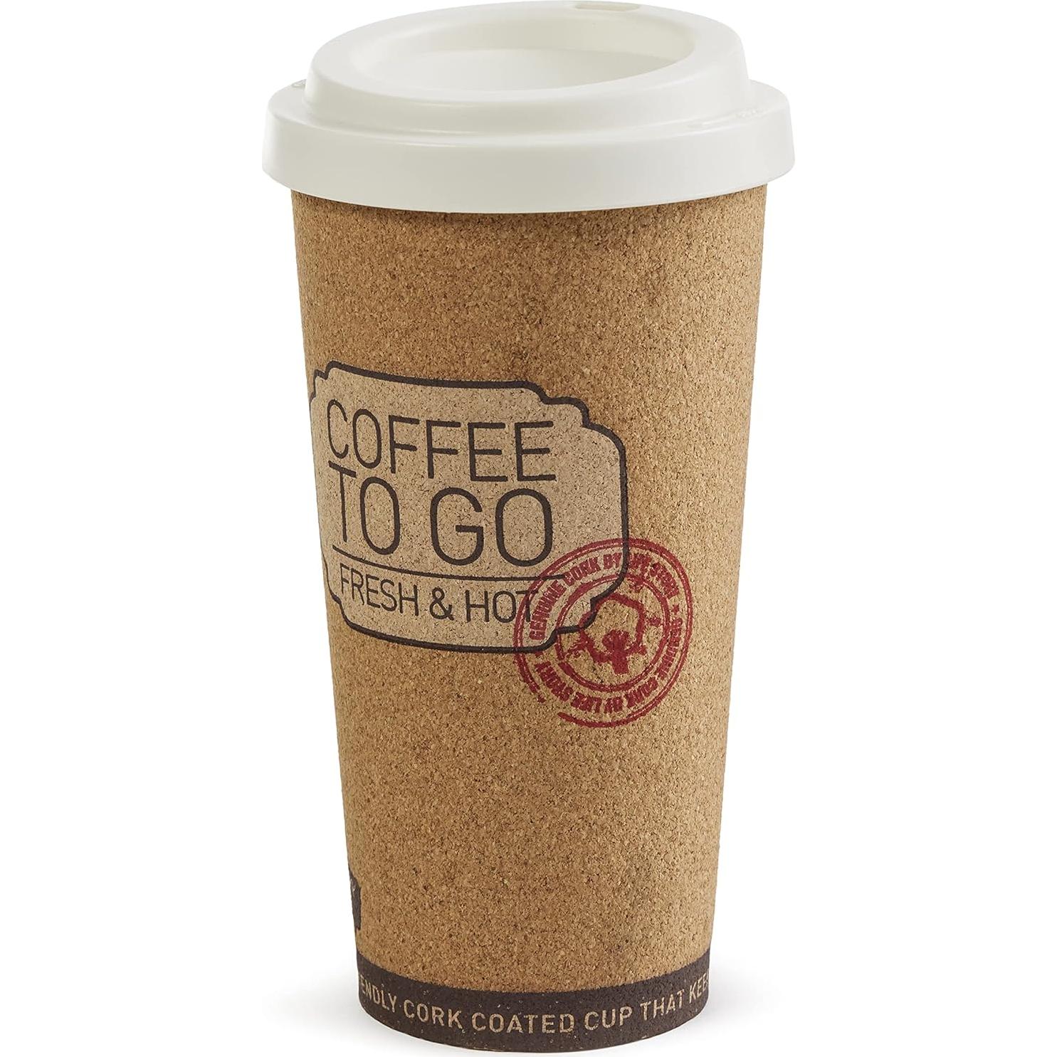 Tazas de Viaje Reutilizables Corky 16 Onzas Historia de Vida - 4 Paquete