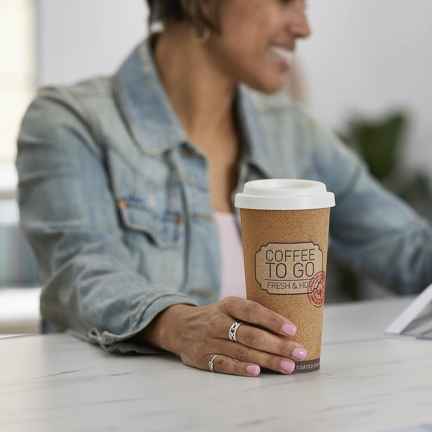 Tazas de Viaje Reutilizables Corky 16 Onzas Historia de Vida - 4 Paquete