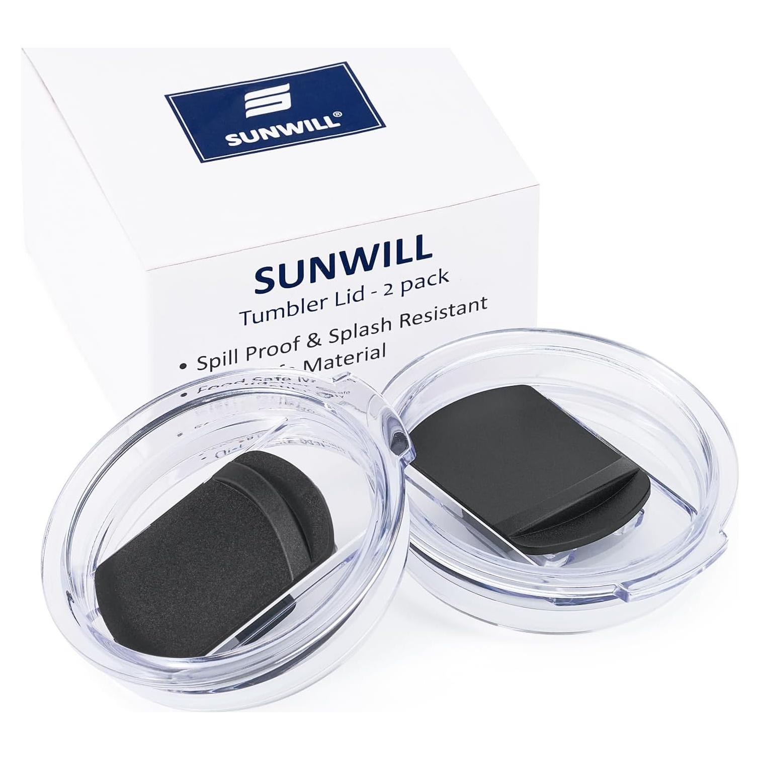 Tapa deslizante SUNWILL para tazas 414ml y vasos 591ml - 2 piezas