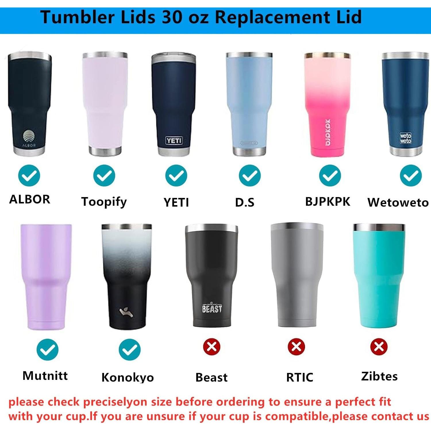 Tapa de Vaso Aislante AILUXUAN 30 oz - 2 Unidades Negro