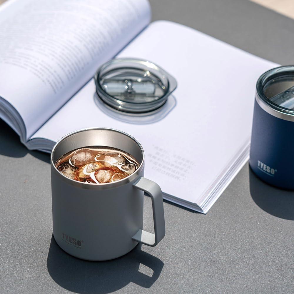 Taza de Acero Inoxidable TYESO 396 ml con Aislamiento Térmico