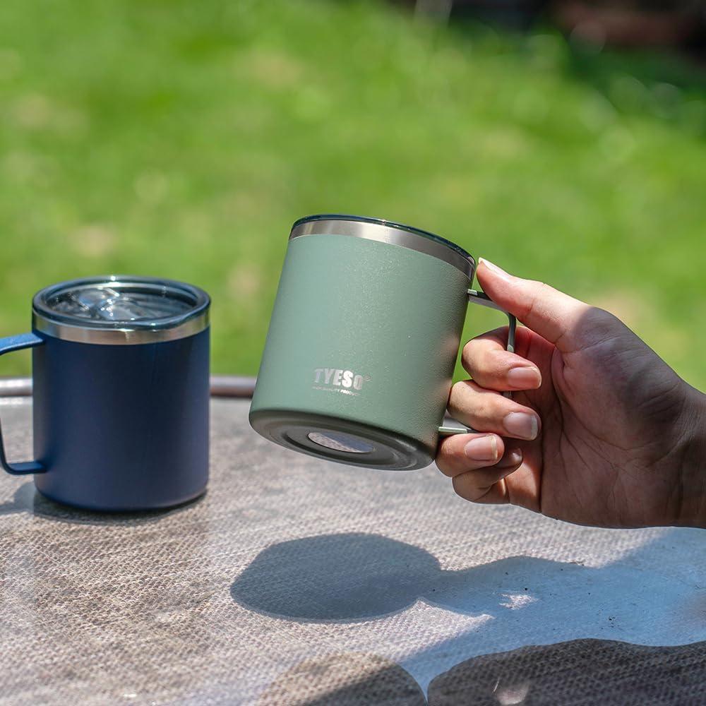 Taza de Acero Inoxidable TYESO 396 ml con Aislamiento Térmico