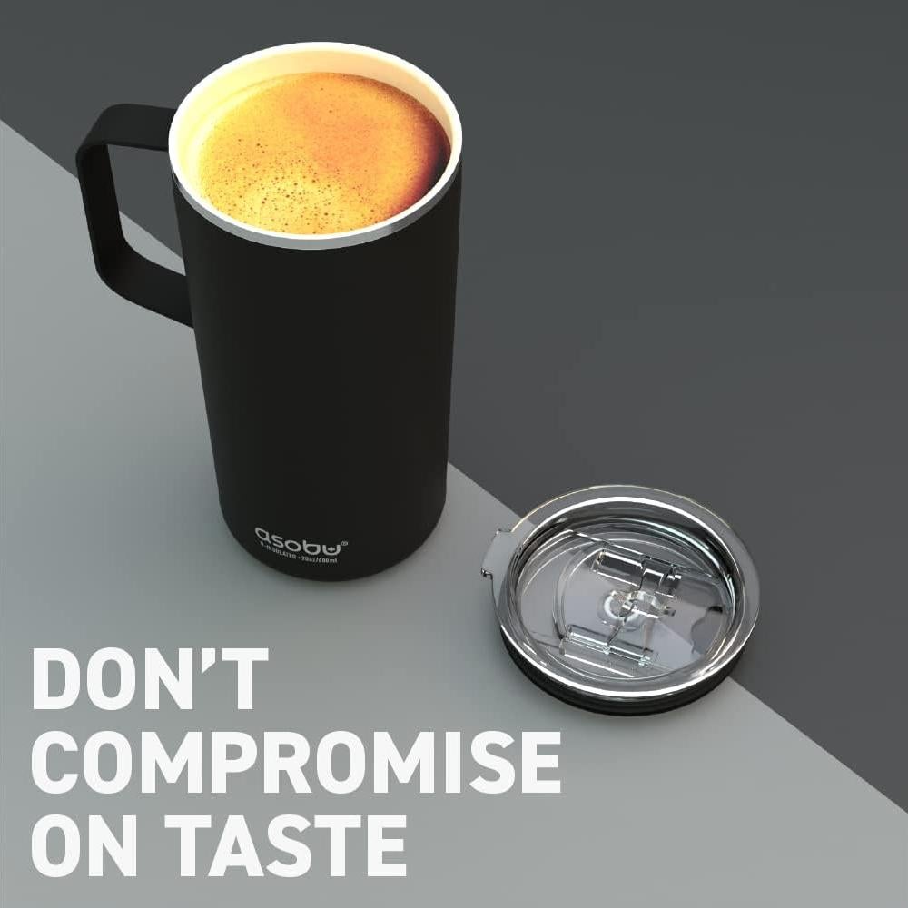 Taza Aislada de Acero Inoxidable Asobu 20 oz Rosa Cerámica