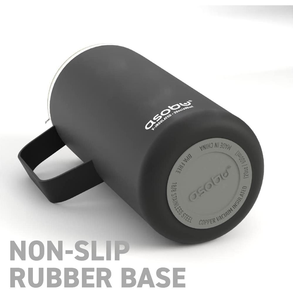 Taza Aislada de Acero Inoxidable Asobu 20 oz Rosa Cerámica