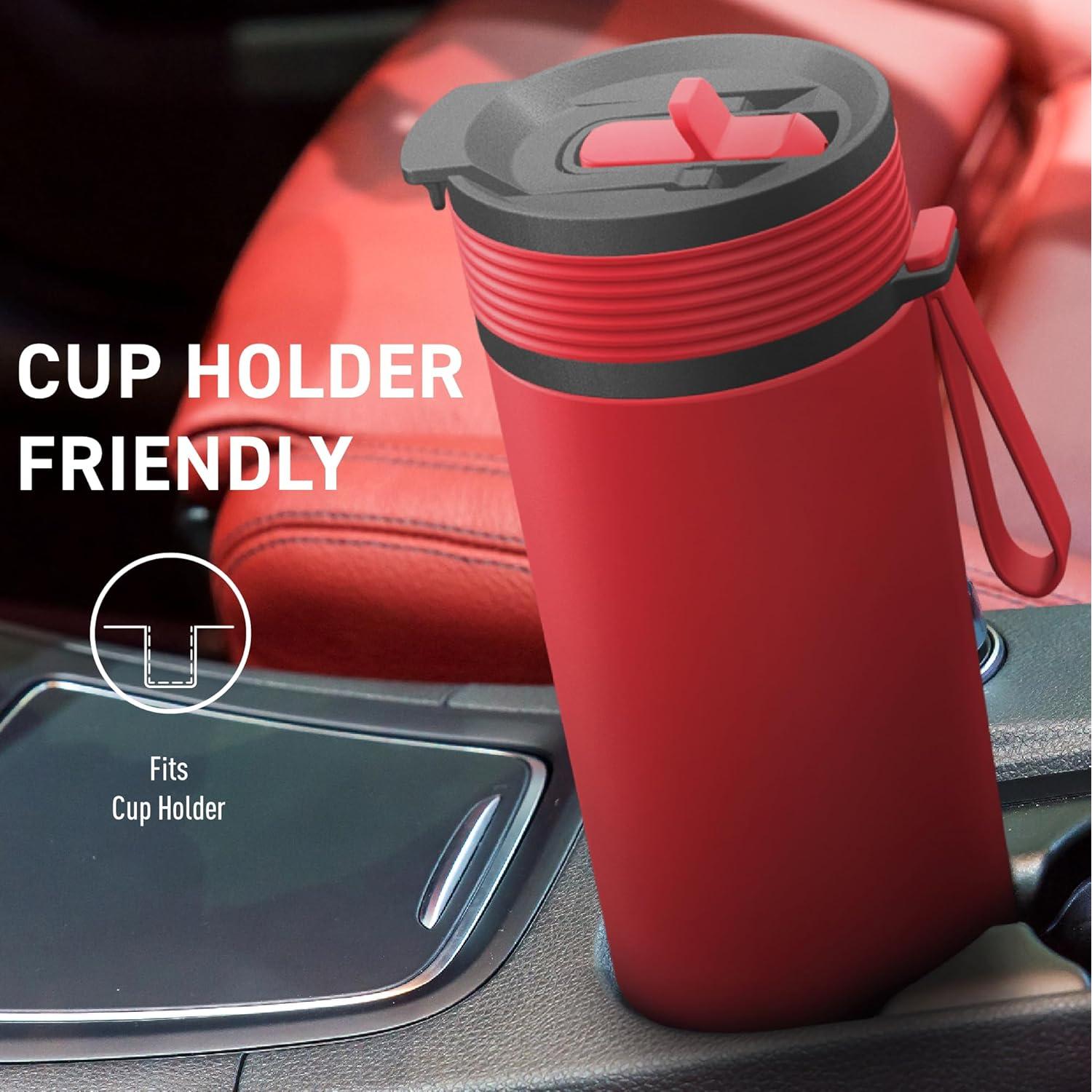 Botella de Agua Aislada Asobu Aspen 591ml Cerámica Roja