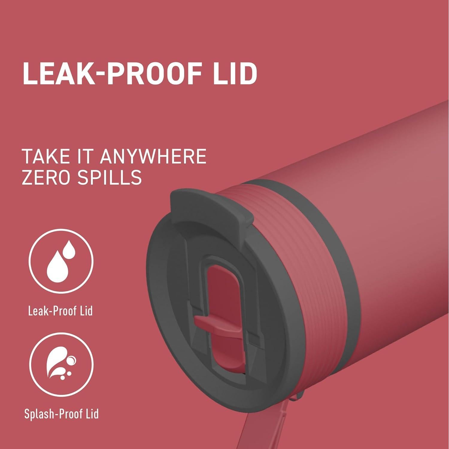 Botella de Agua Aislada Asobu Aspen 591ml Cerámica Roja