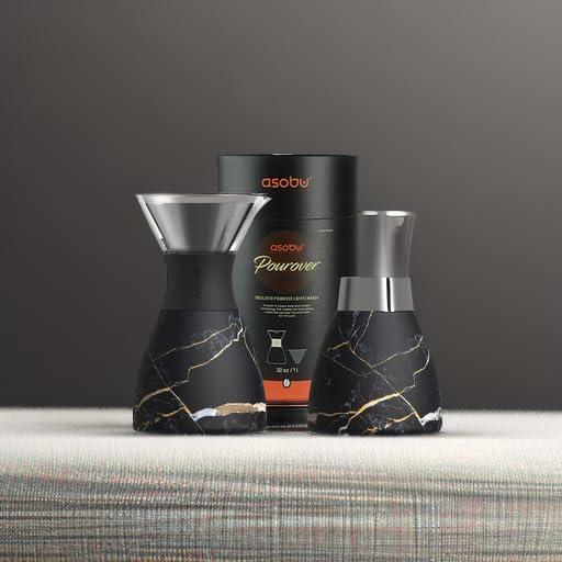 Cafetera de Goteo Aislada Asobu 32 oz Doble Pared Mármol
