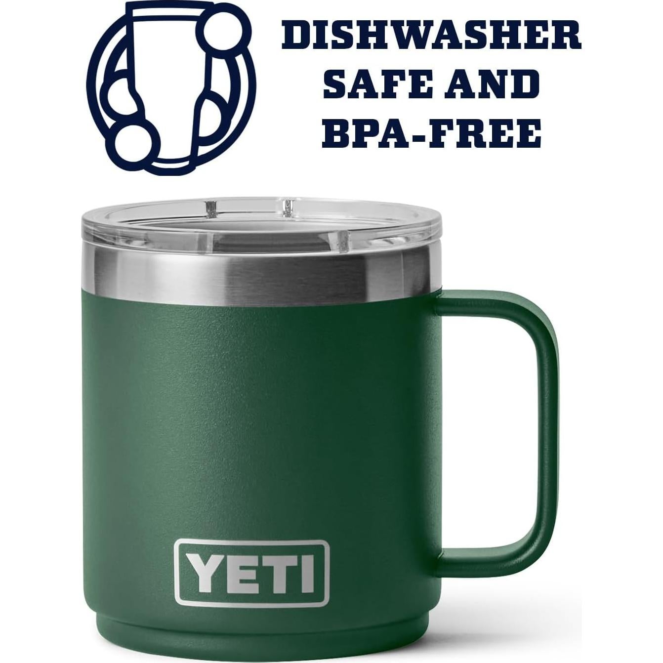 Taza Apilable YETI Rambler 10 oz Acero Inoxidable Verde