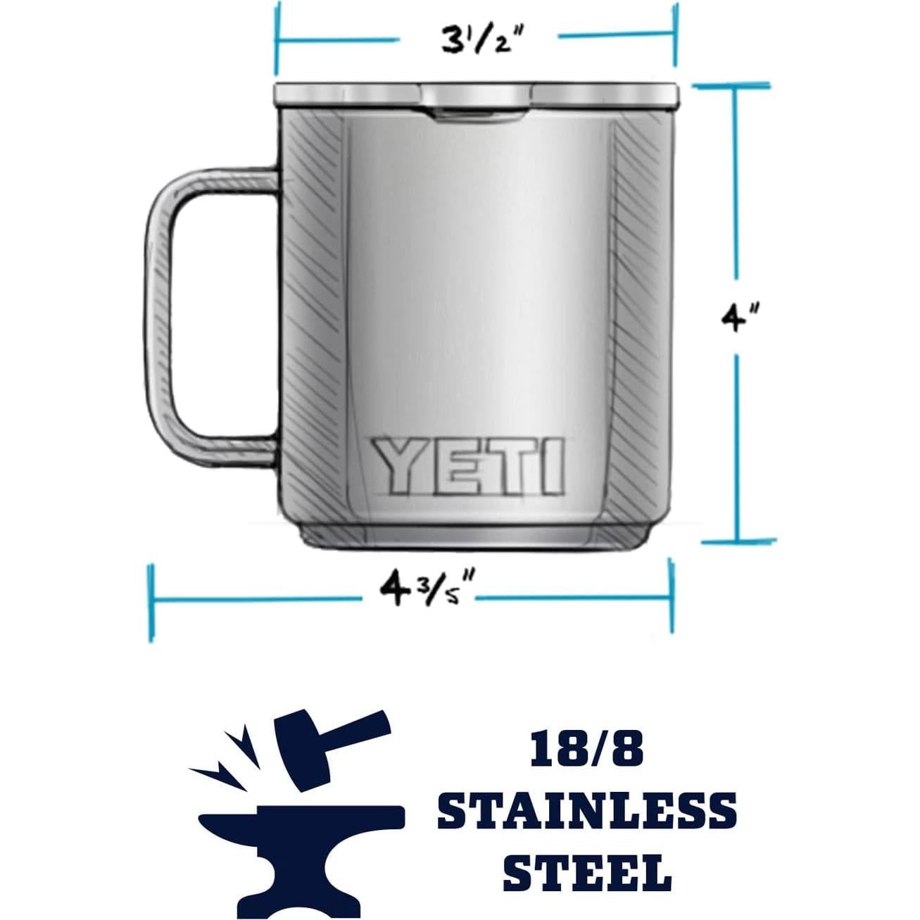 Taza Apilable YETI Rambler 10 oz Acero Inoxidable Verde