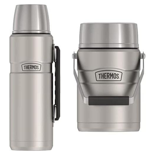 Conjunto Tarro de Comida 1.4L + Botella 2L THERMOS Acero Inoxidable