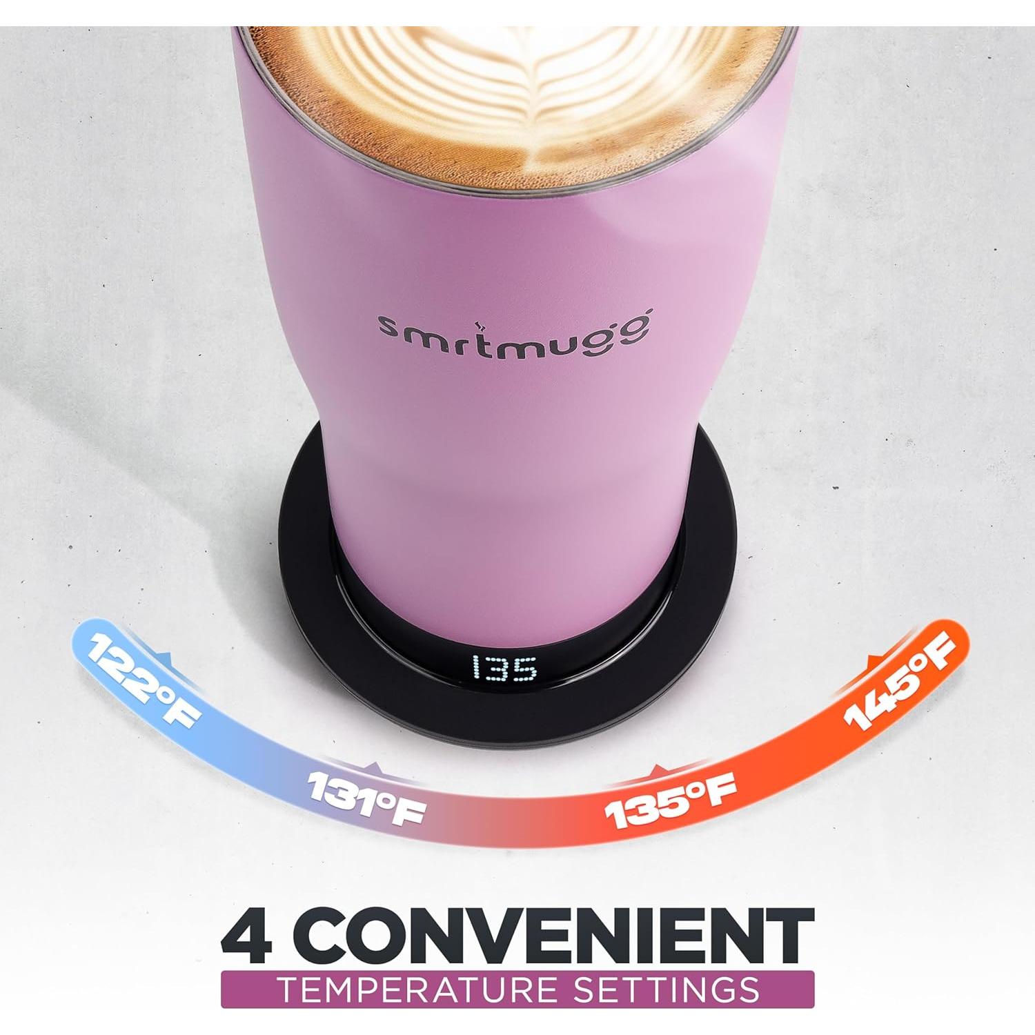 Taza Auto-Calentada SmrtMugg X 0.56 L Pantalla LCD Negra