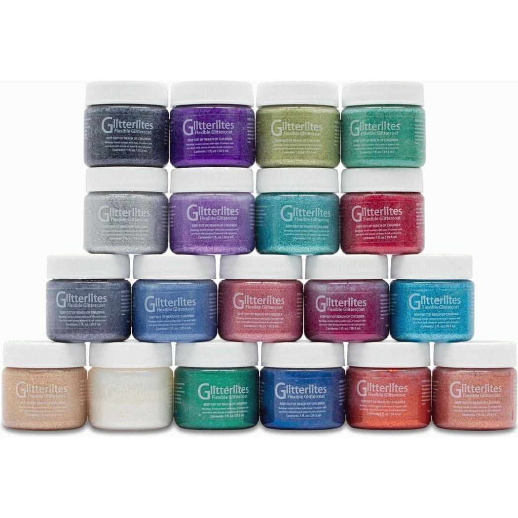 Pintura Brillante Angelus Flexible Glittercoat 29.57 ml Lavanda