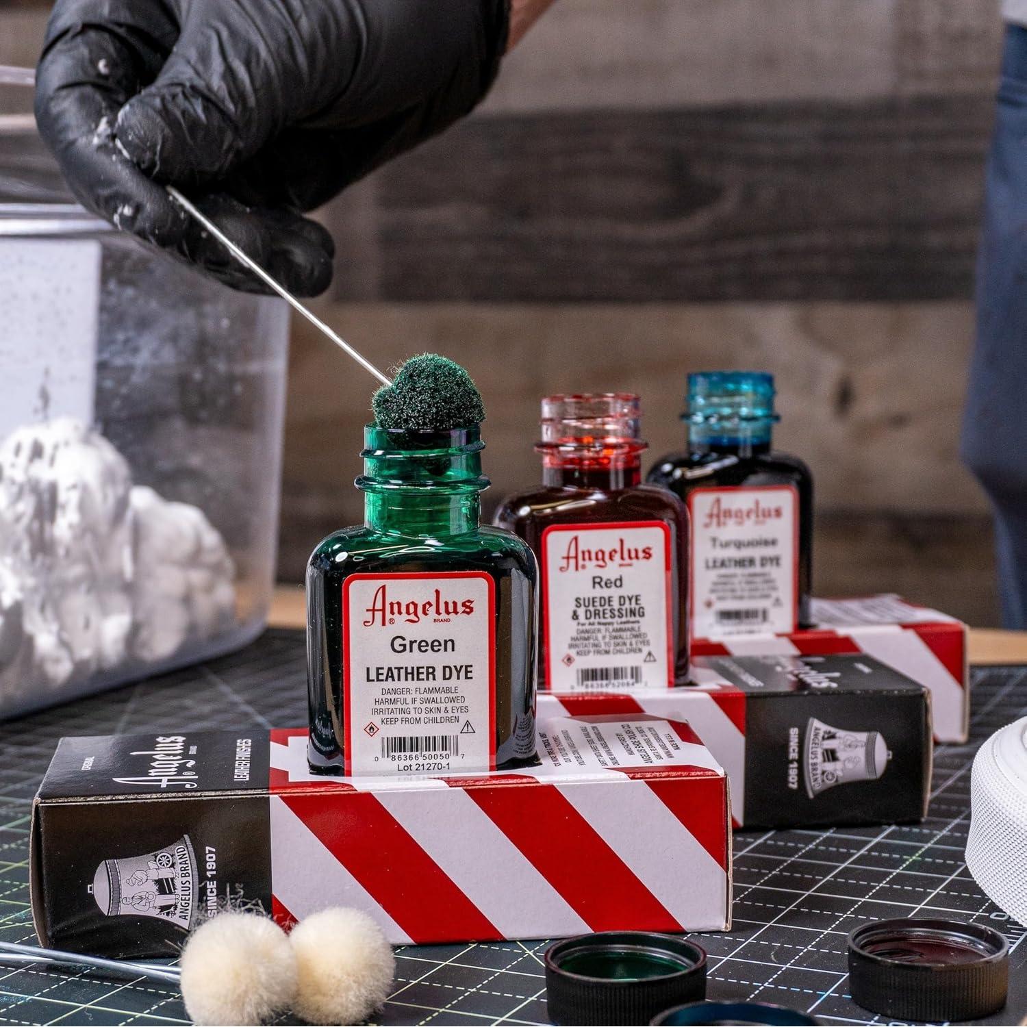 Tinte de Cuero Angelus Naranja 89.79ml - Color Duradero